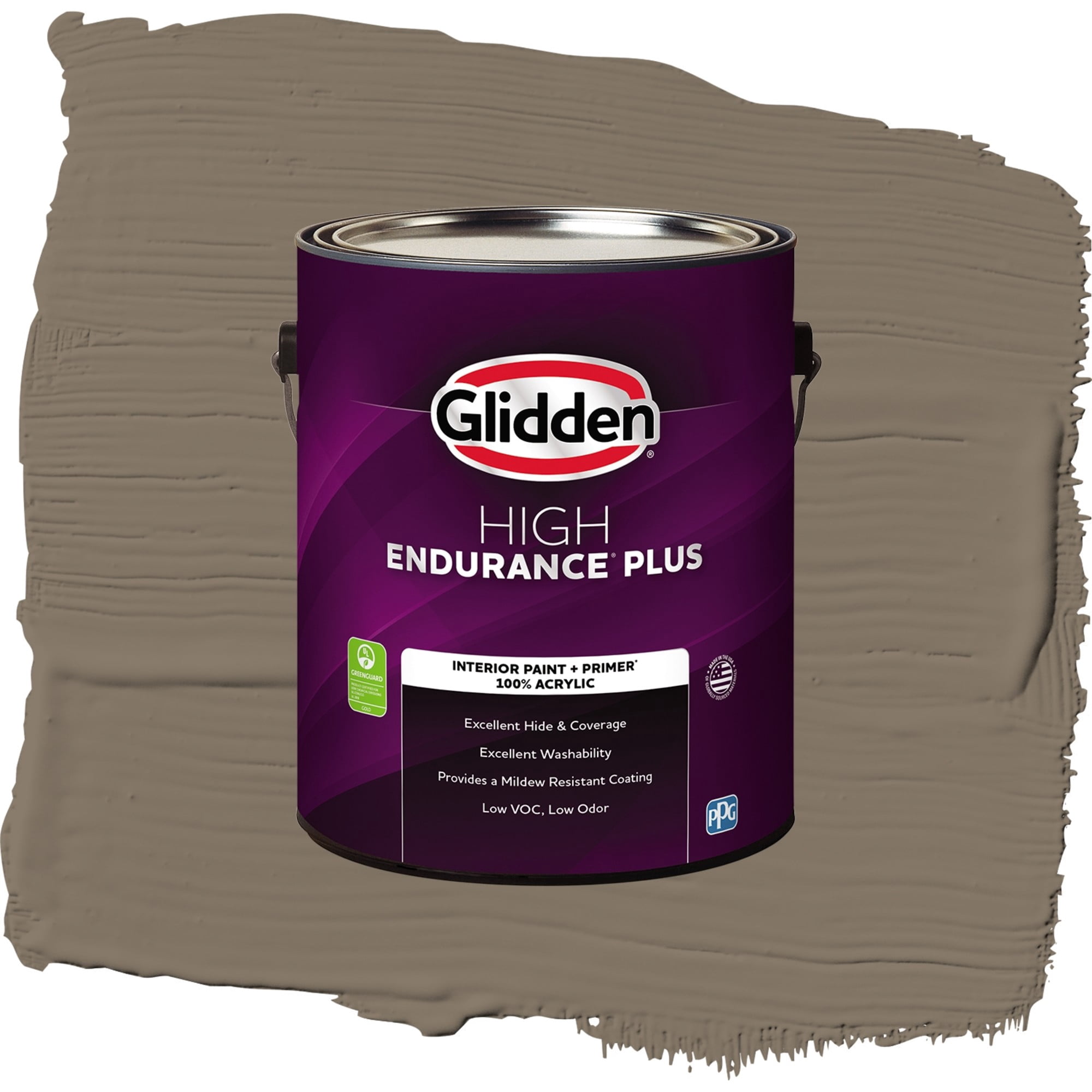 Glidden HEP Clam Shell / Beige, Semi-Gloss Interior Paint with Primer, 1 Gallon