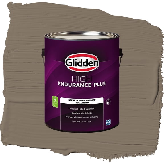 Glidden HEP Clam Shell / Beige, Semi-Gloss Interior Paint with Primer, 1 Gallon