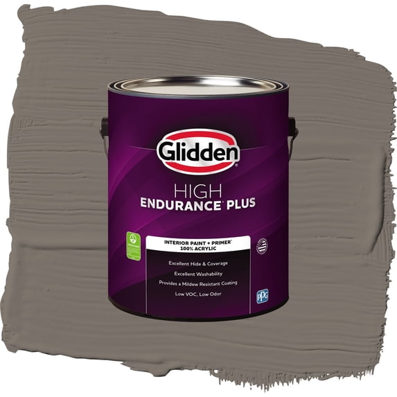 Glidden HEP Deconstruction / Gray, Semi-Gloss Interior Paint with Primer, 1 Gallon