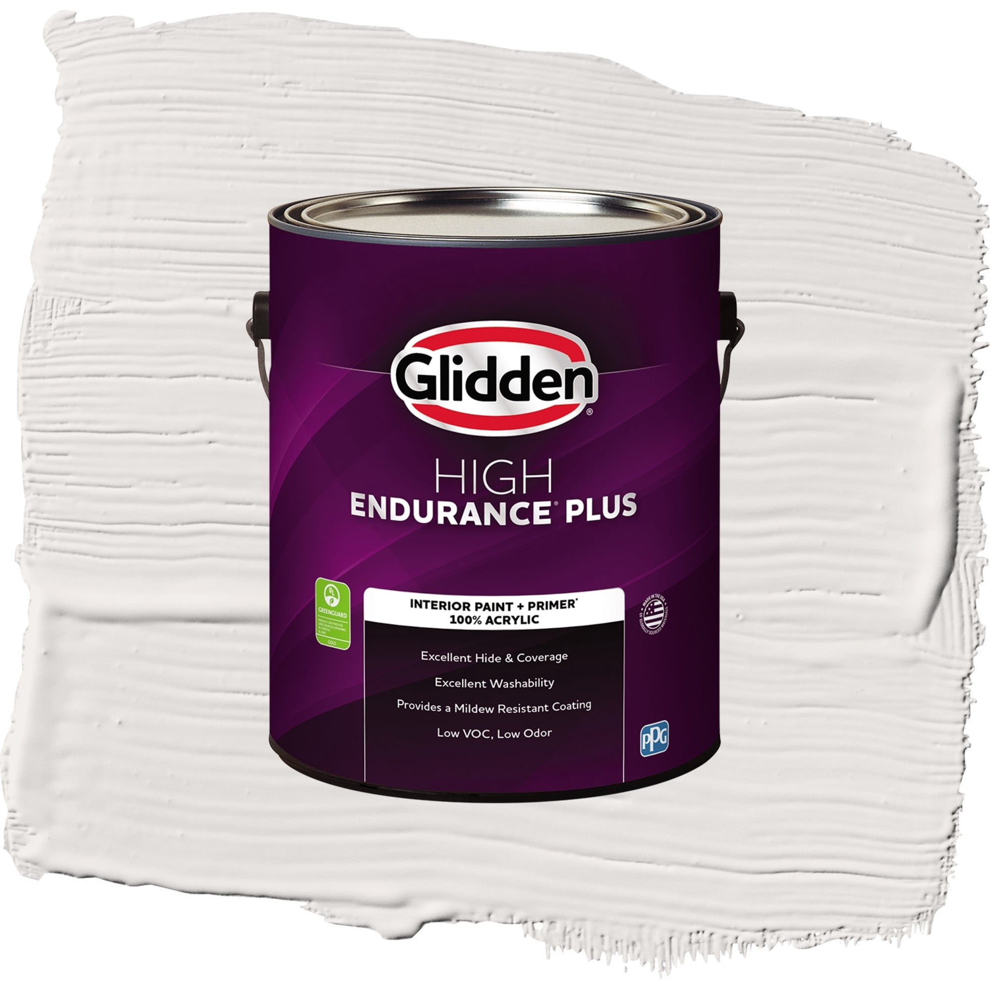 Glidden HEP Dusky Dawn / Grey, Semi-Gloss Interior Paint with Primer, 1 Gallon