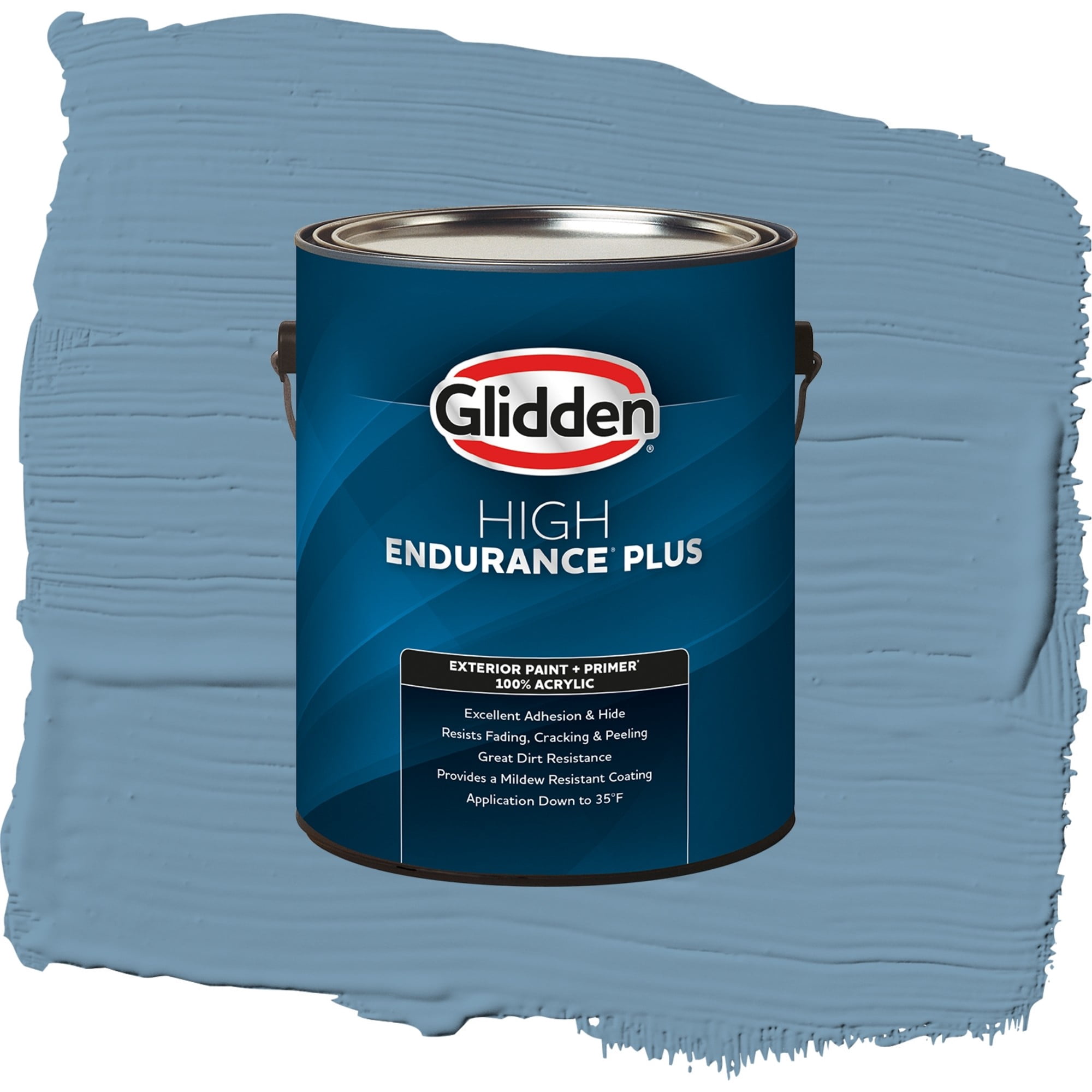 Glidden High Endurance Plus American Anthem Semi Gloss Exterior Paint and Primer, 1 Gallon