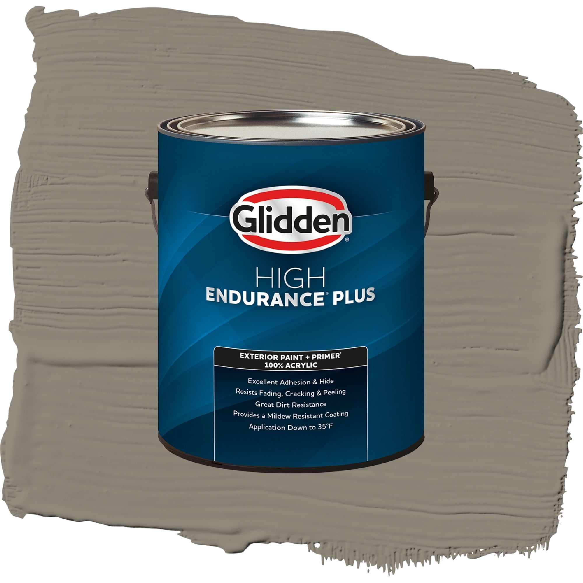 Glidden High Endurance Plus Roller Coaster Semi Gloss Exterior Paint and Primer, 1 Gallon