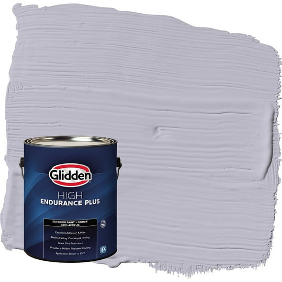 Glidden HEP Silverberry / Purple Semi-Gloss Exterior Paint with Primer, 1 Gallon