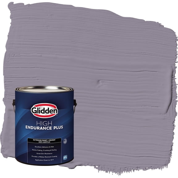 Glidden HEP Tin Lizzie / Purple Semi-Gloss Exterior Paint with Primer, 1 Gallon