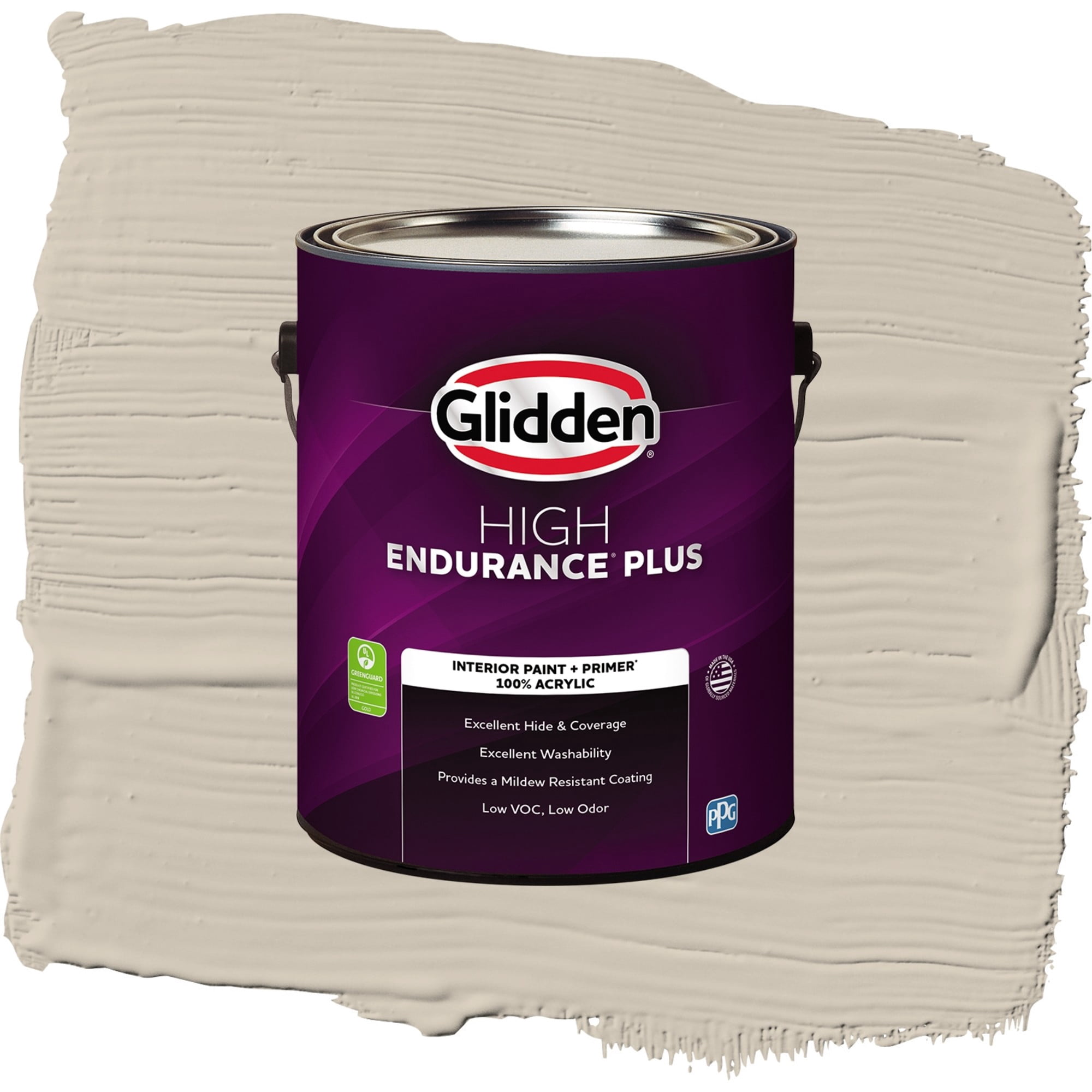 Glidden HEP Synchronicity / Gray, Semi-Gloss Interior Paint with Primer, 1 Gallon