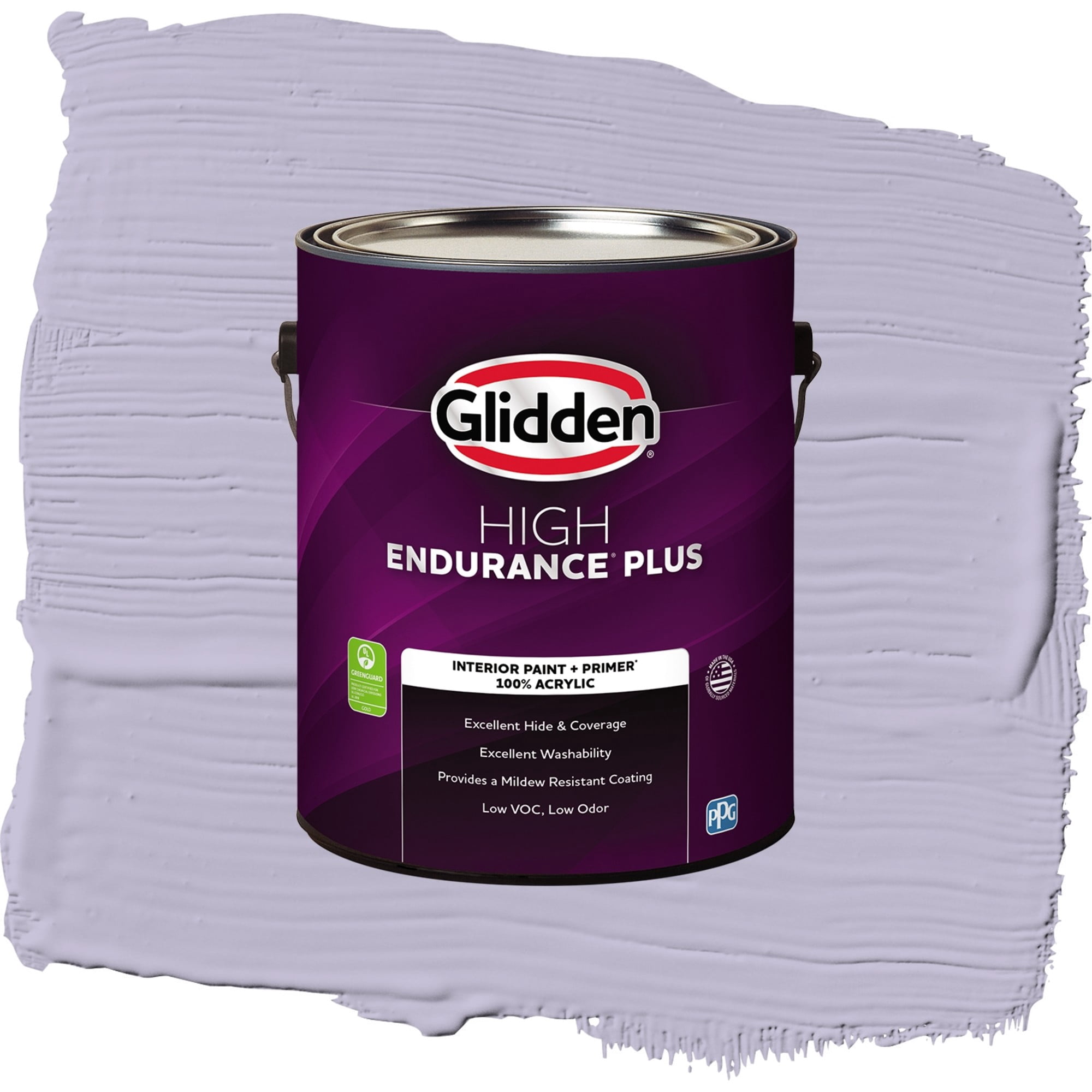 Glidden High Endurance Plus Wild Lilac Semi Gloss Interior Paint and Primer, 1 Gallon
