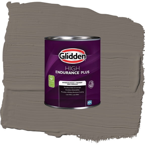 Glidden HEP Deconstruction / Gray, Semi-Gloss Interior Paint with Primer, 1 Quart