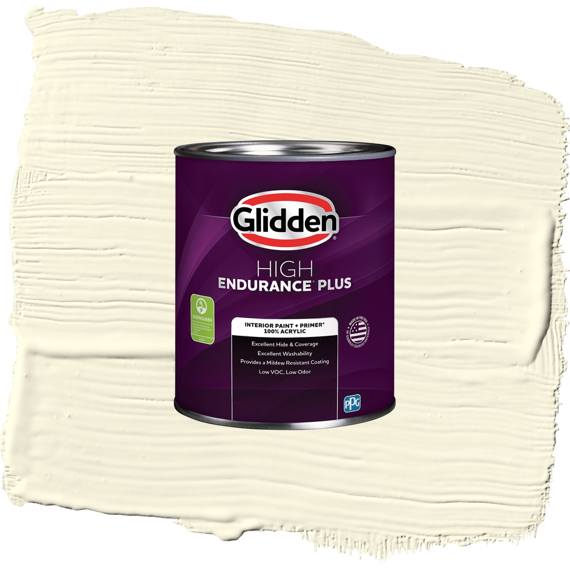 Glidden HEP Lotus Flower / Yellow, Semi-Gloss Interior Paint with Primer, 1 Quart
