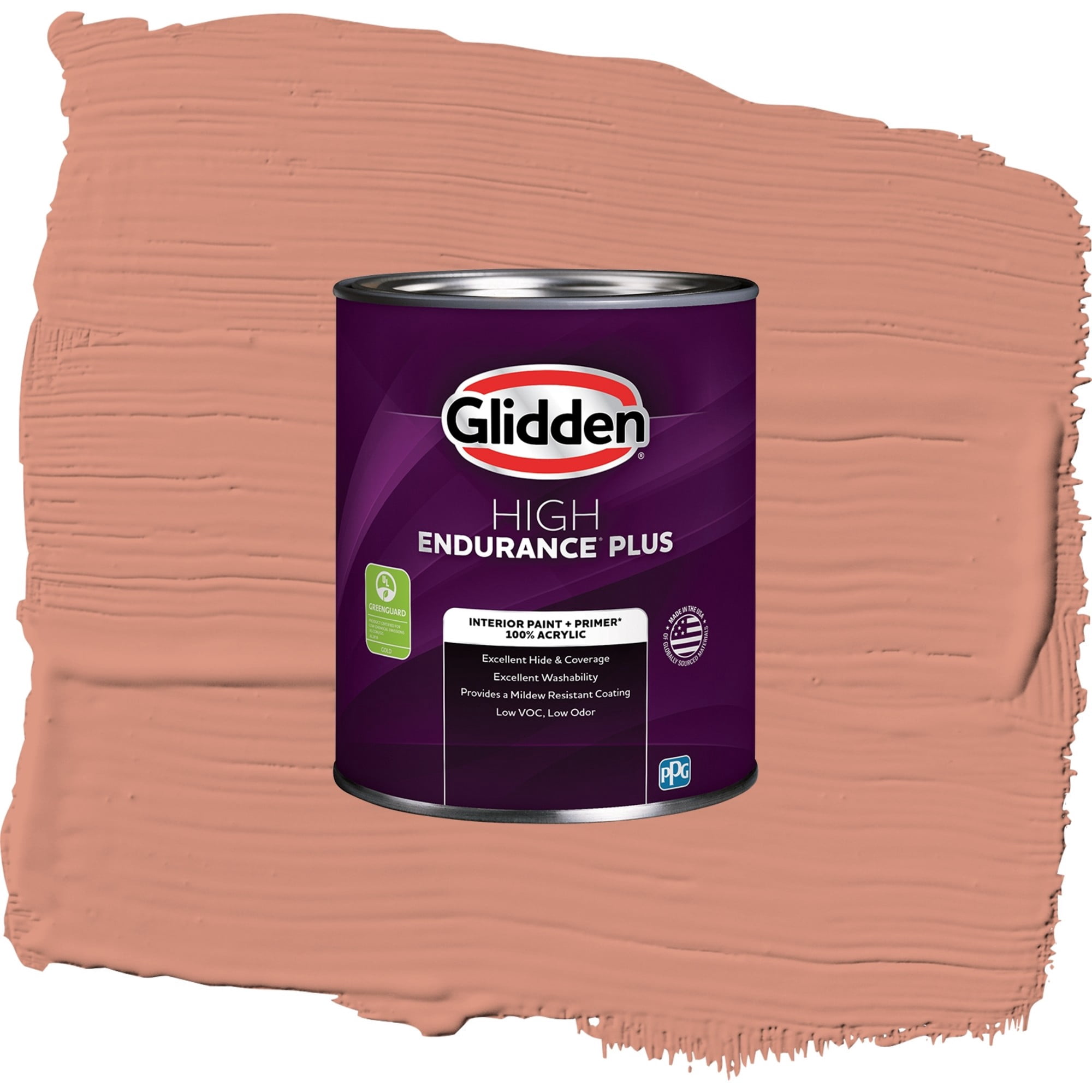 Glidden HEP Orange Essential / Orange, Semi-Gloss Interior Paint with Primer, 1 Quart