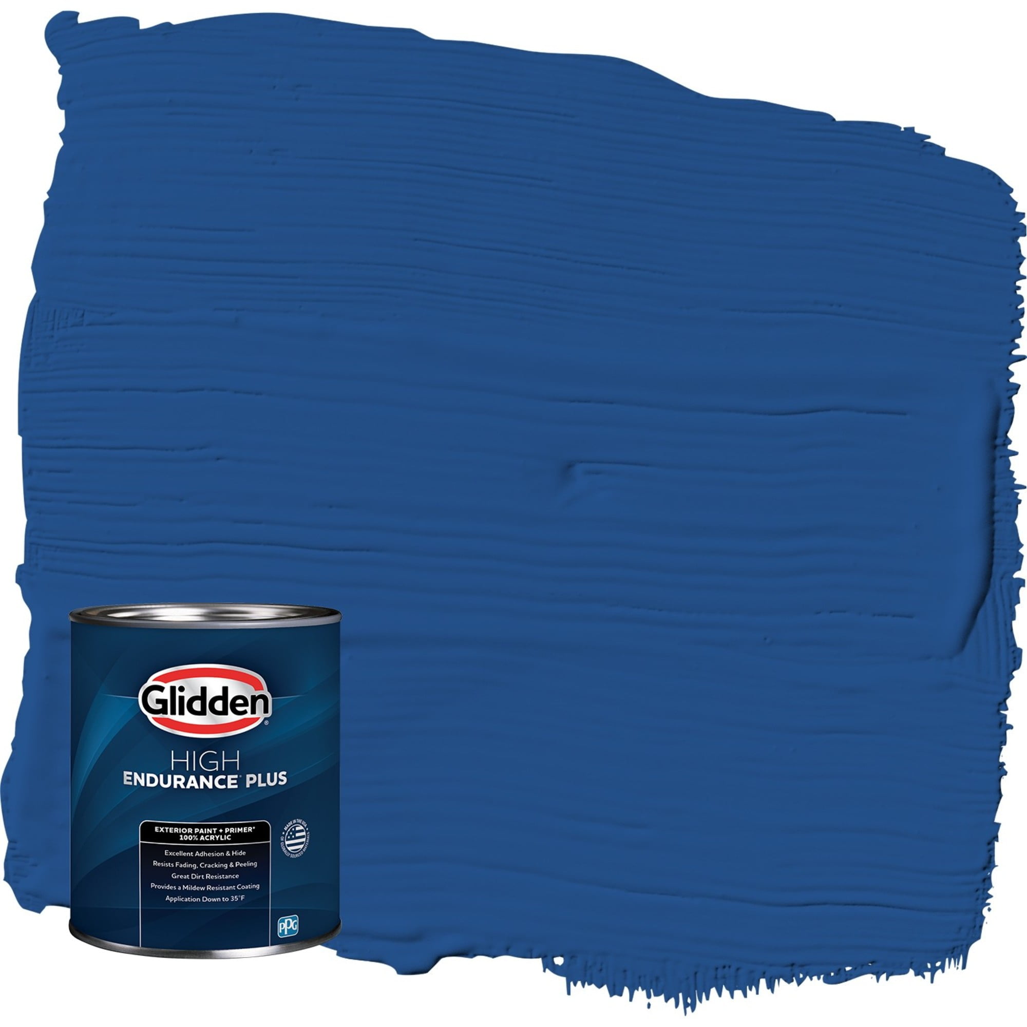 ●ONE BRILLIANT● HarrietOB443Blue Tint Harriet-OB443-Blue T Glidden HEP Brilliant Blue / Blue Semi-Gloss Exterior Paint