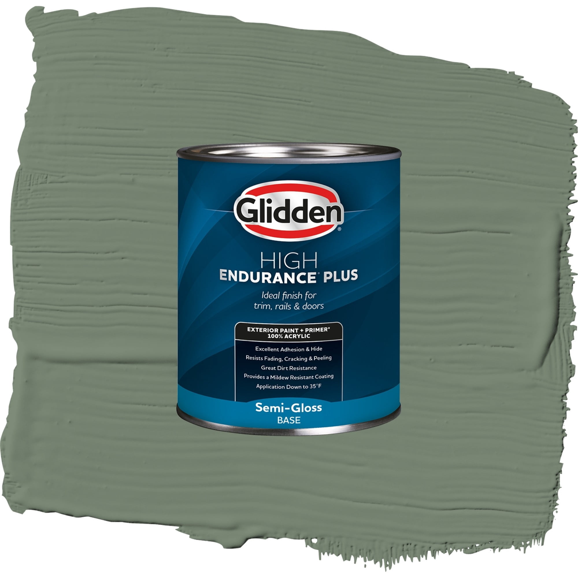 Glidden High Endurance Plus Lottery Winnings Semi Gloss Exterior Paint and Primer, 1 Quart