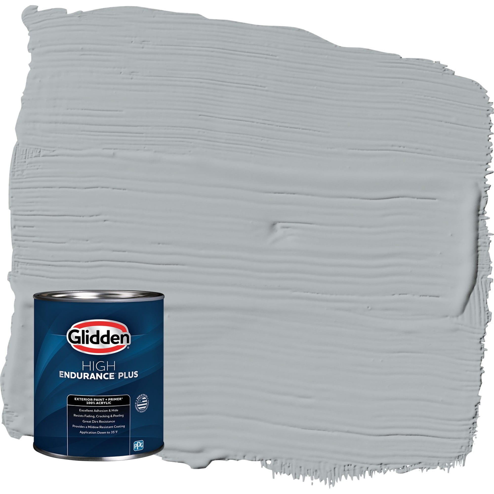 Glidden HEP Stargazer / Gray Semi-Gloss Exterior Paint with Primer, 1 Quart
