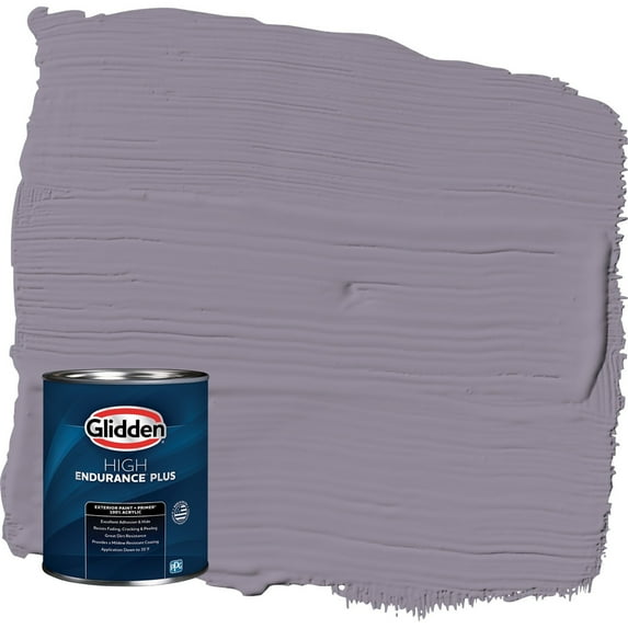 Glidden HEP Tin Lizzie / Purple Semi-Gloss Exterior Paint with Primer, 1 Quart