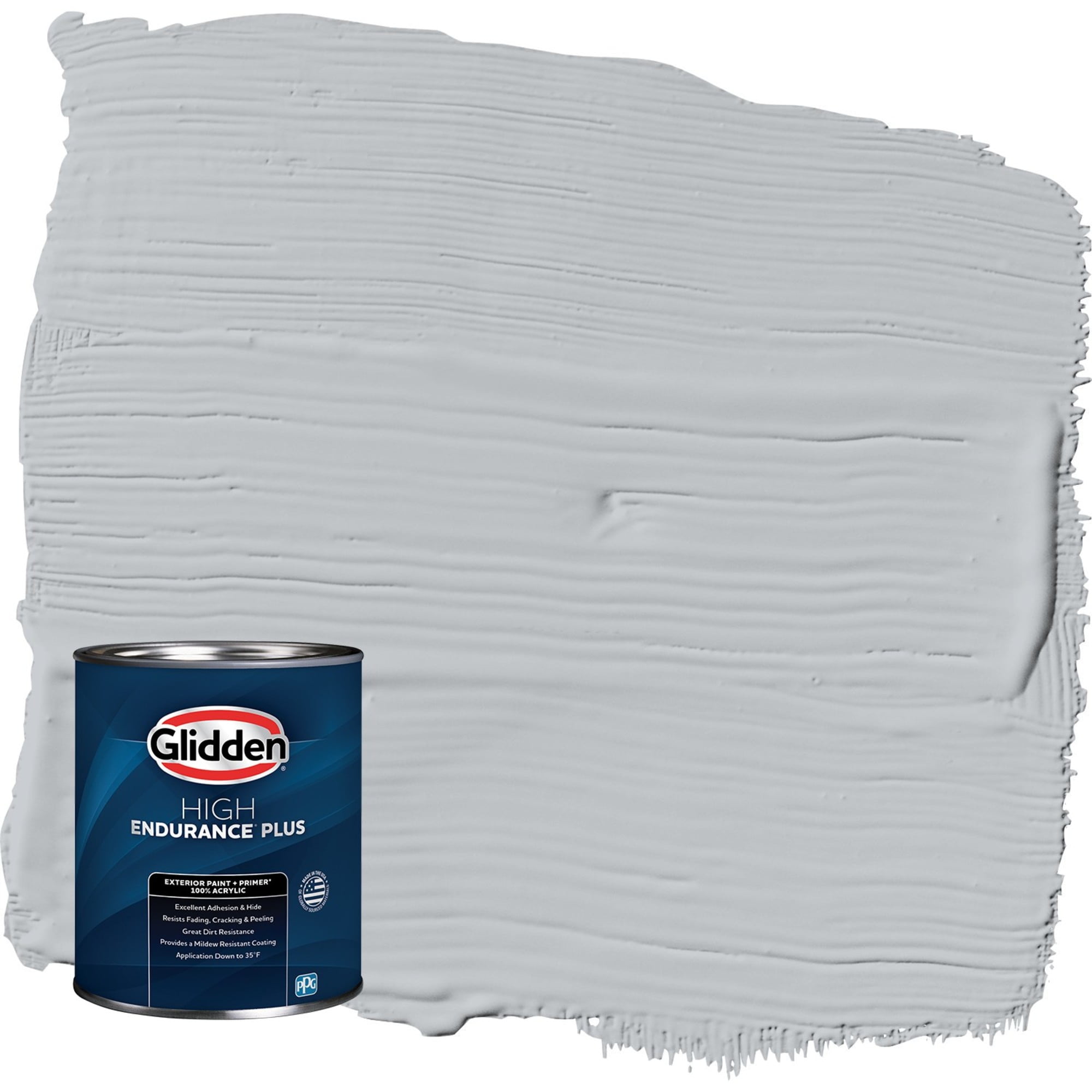 Glidden HEP Train / Gray Semi Gloss Exterior Paint with Primer 1 Quart Glidden HEP Train / Gray Semi Gloss Exterior Paint with Primer 1 Quart