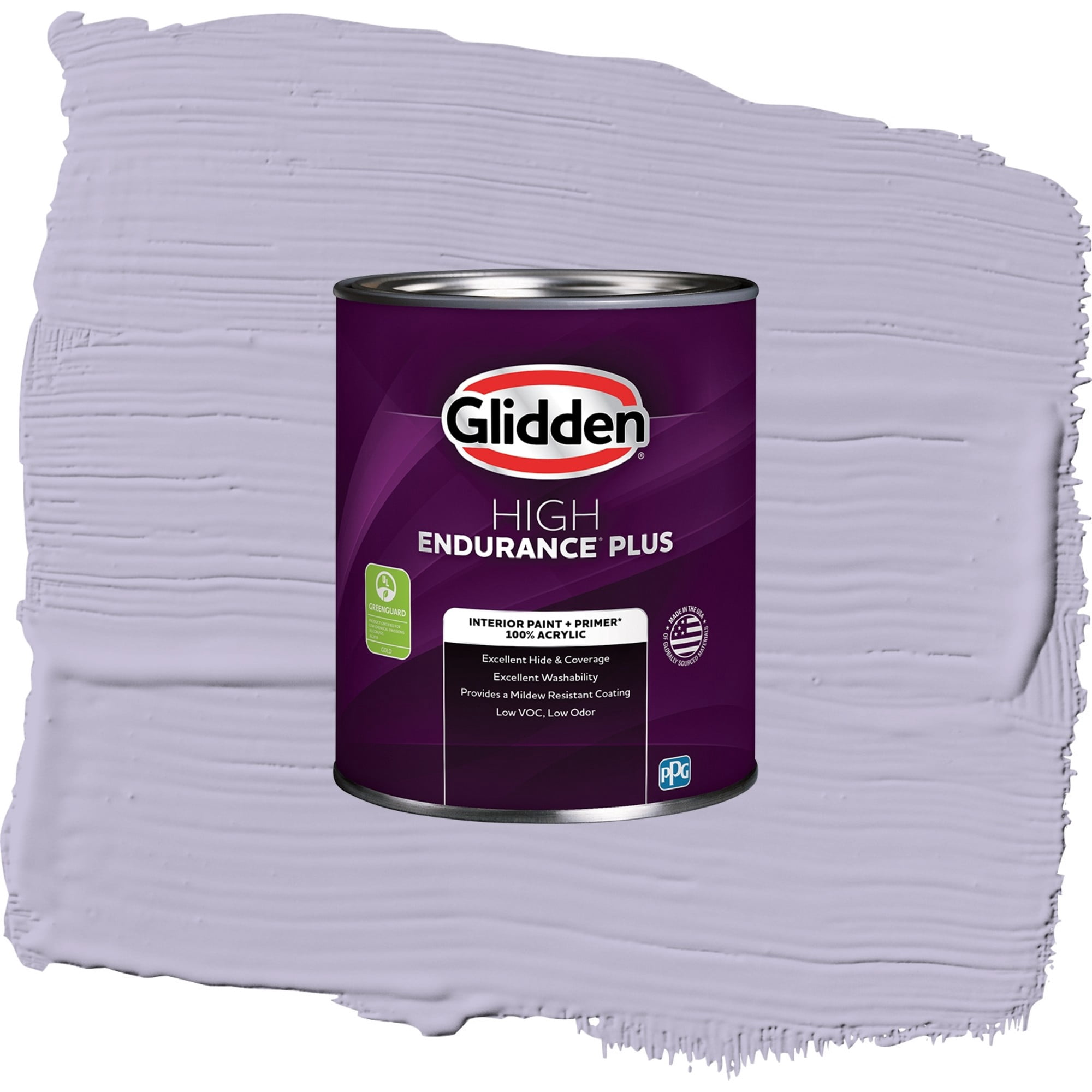 Glidden HEP Wild Lilac / Purple, Semi-Gloss Interior Paint with Primer, 1 Quart