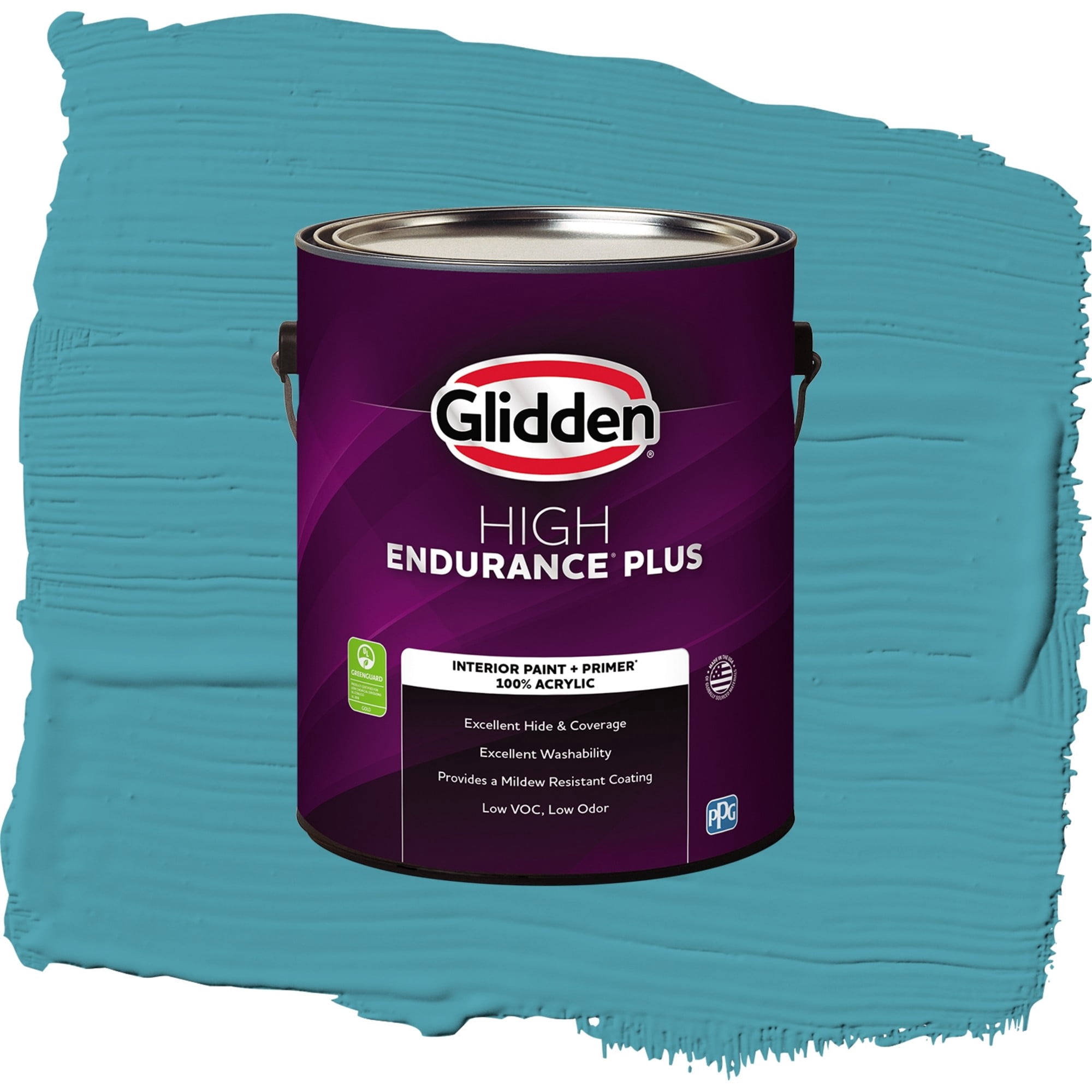 Glidden High Endurance Plus Acapulco Cliffs Eggshell Interior Paint and Primer, 1 Gallon