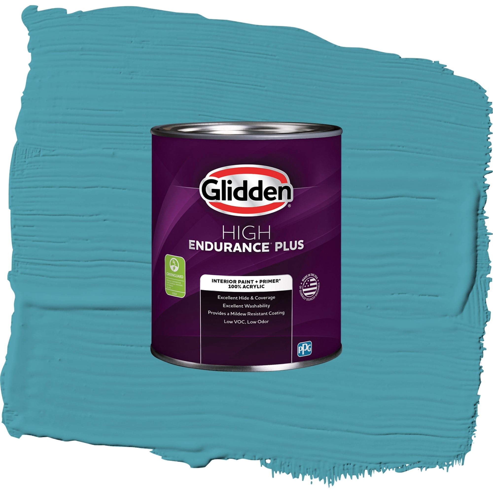 Glidden High Endurance Plus Acapulco Cliffs Eggshell Interior Paint and Primer, 1 Quart