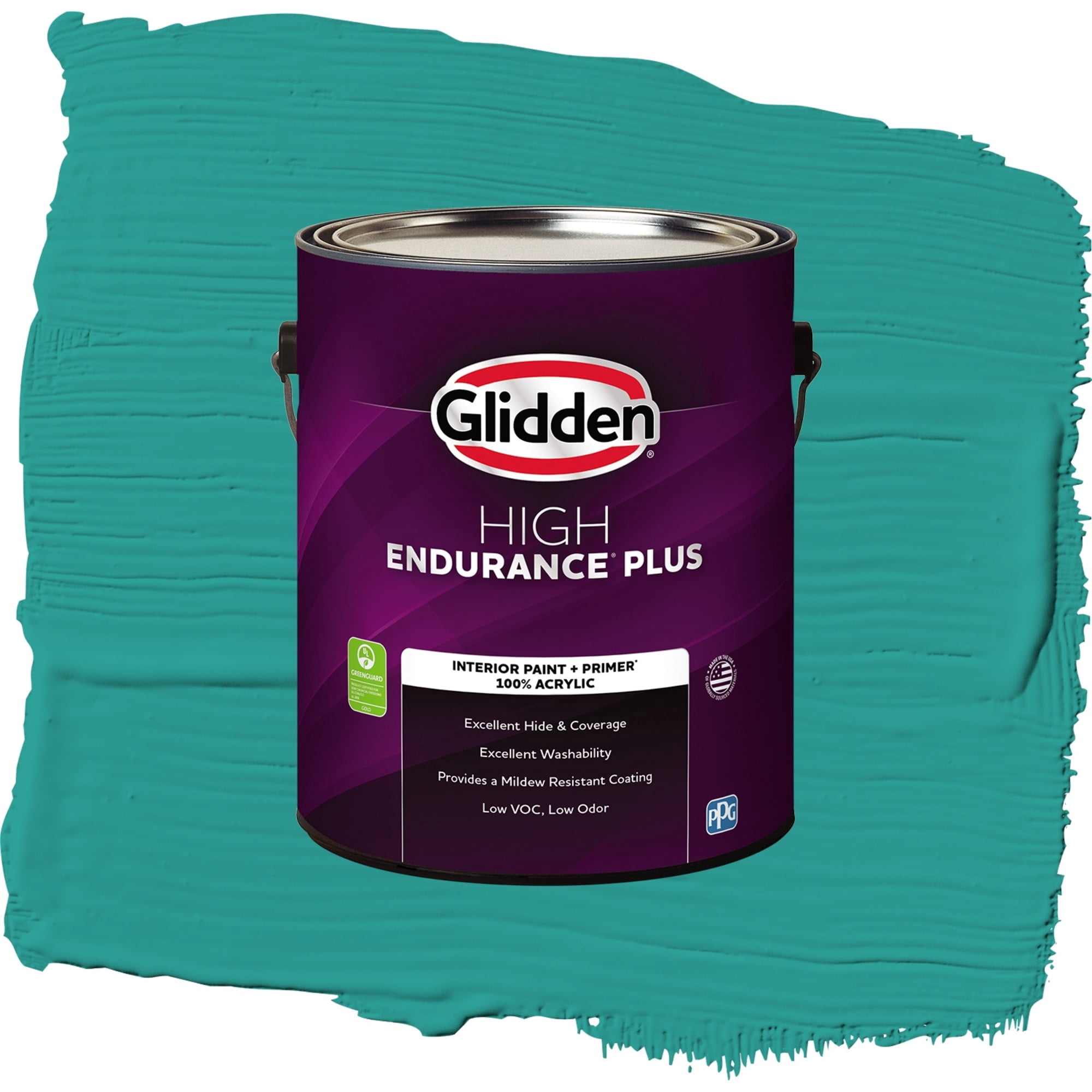 Glidden High Endurance Plus Azure Tide Semi Gloss Interior Paint and Primer, 1 Gallon