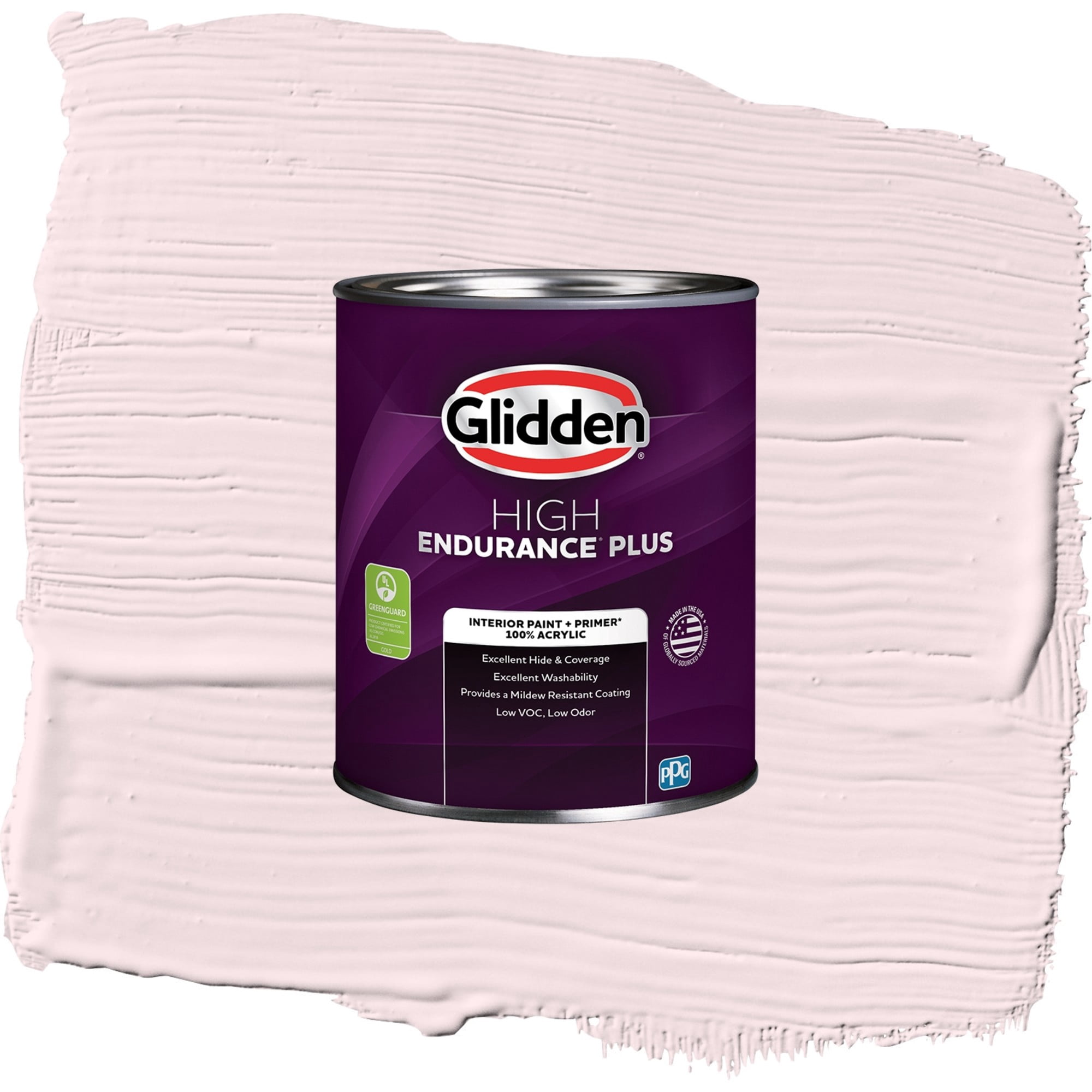 Glidden High Endurance Plus Ballerina Flat Interior Paint and Primer, 1 Quart