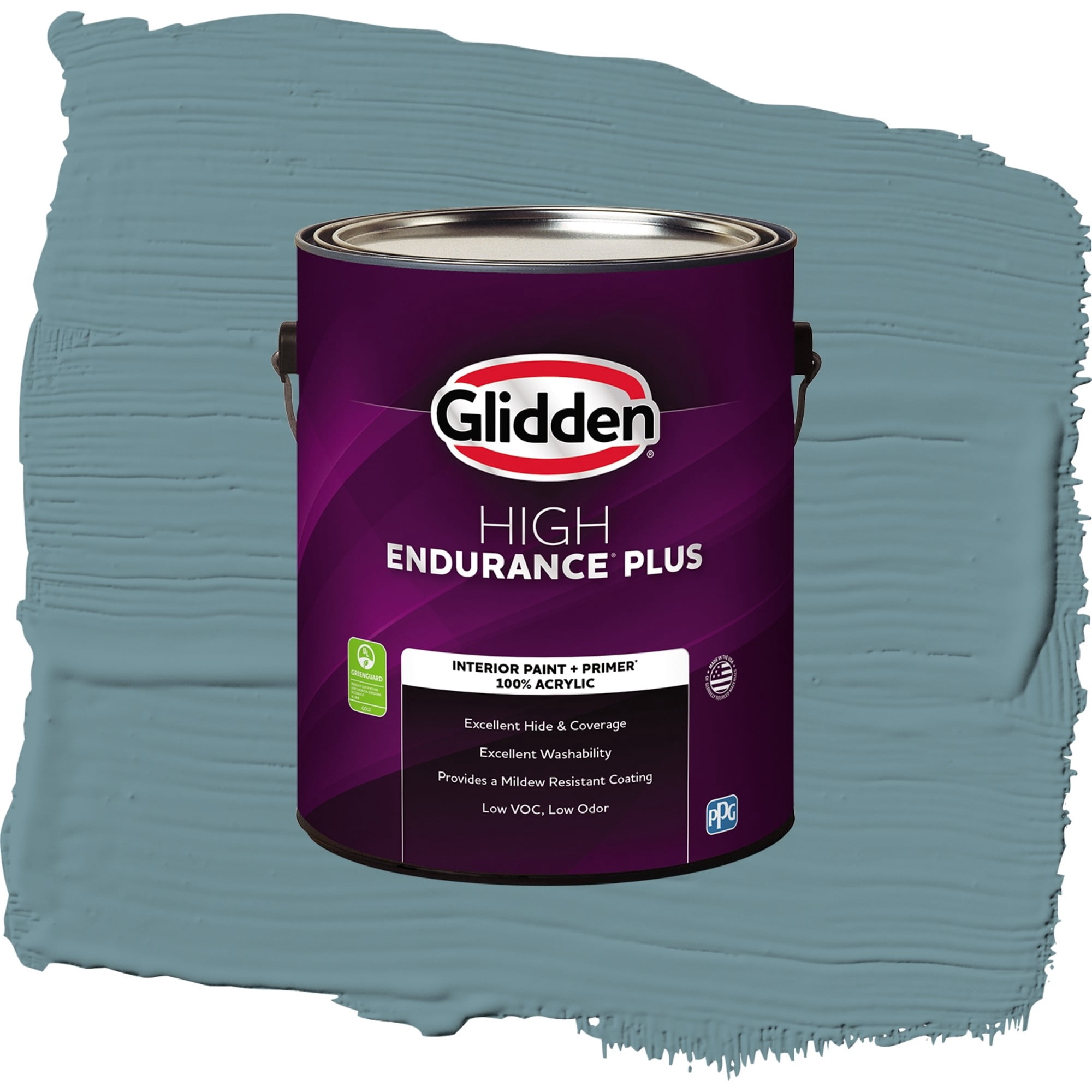 Glidden High Endurance Plus Baritone Flat Interior Paint and Primer, 1 Gallon
