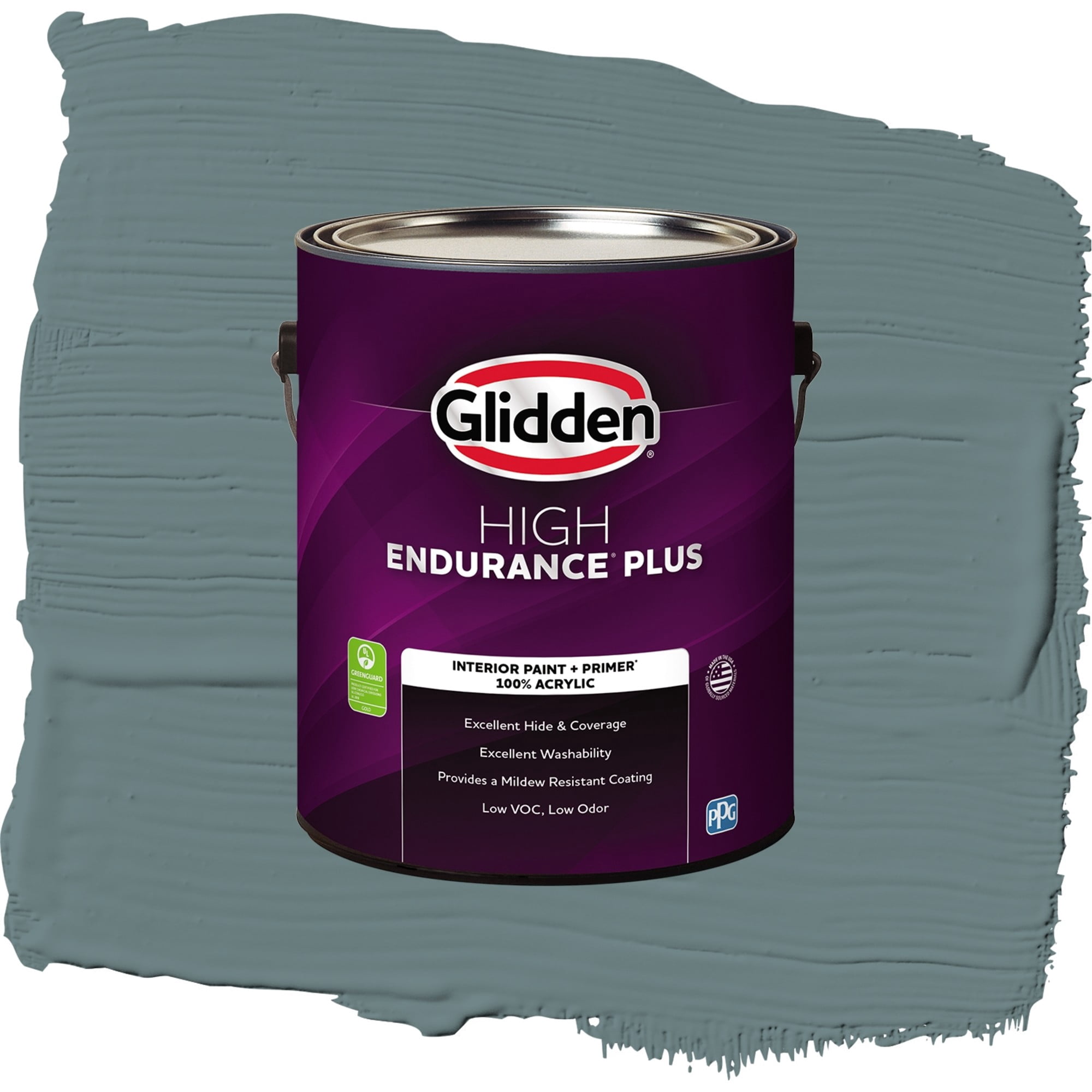 Glidden High Endurance Plus Blue Blood Flat Interior Paint and Primer, 1 Gallon