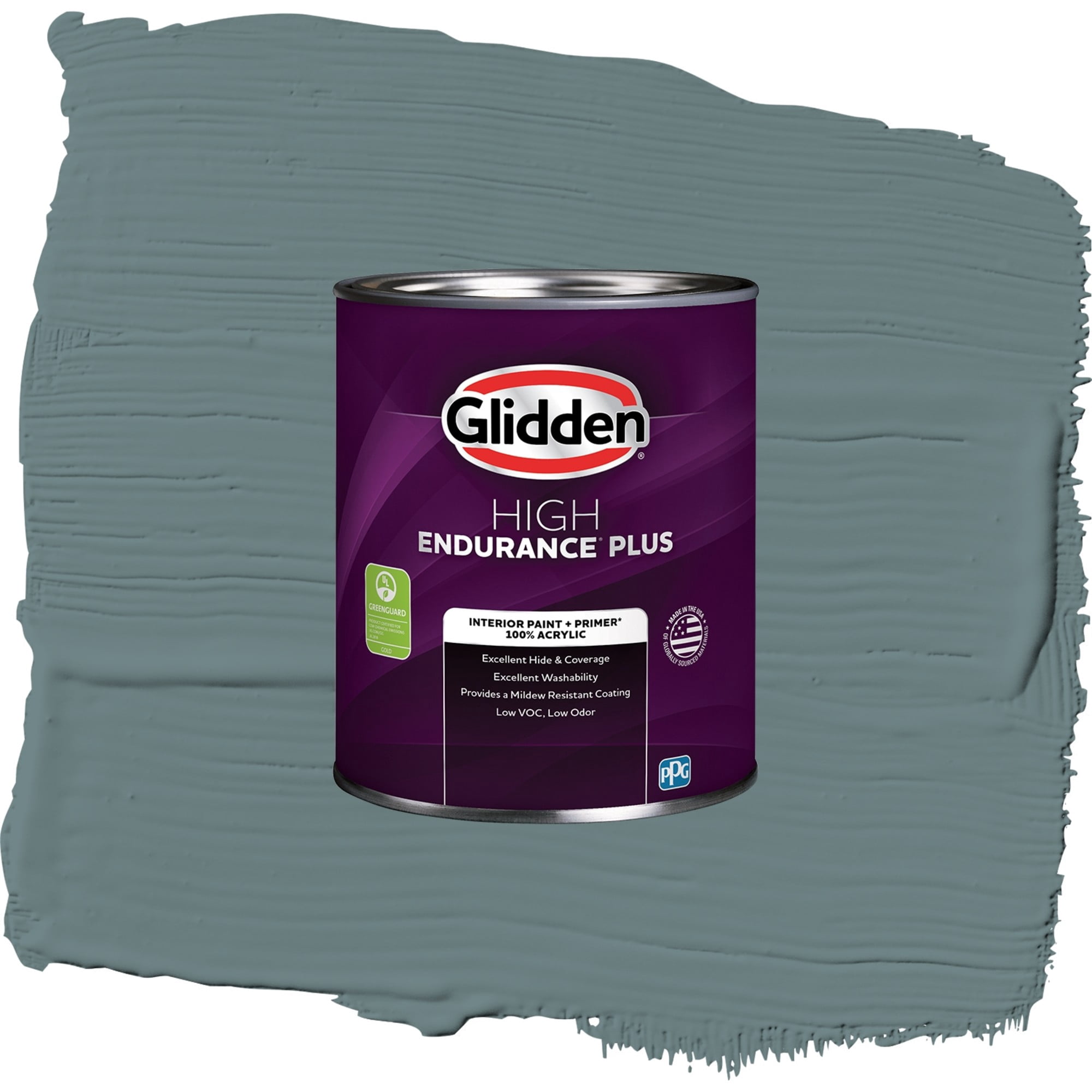Glidden High Endurance Plus Blue Blood Flat Interior Paint and Primer, 1 Quart