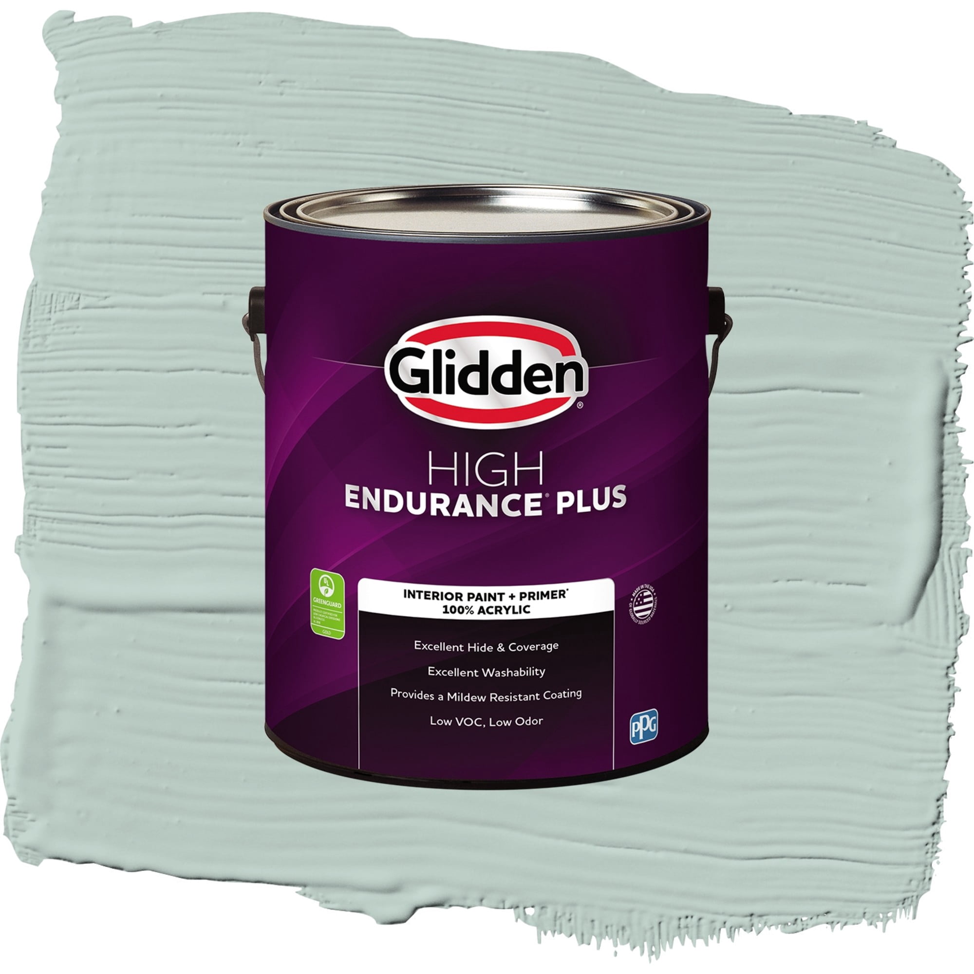 Glidden High Endurance Plus Blue Shamrock Semi Gloss Interior Paint and Primer, 1 Gallon