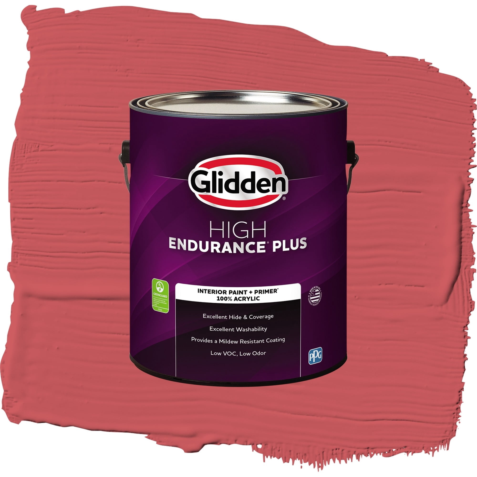 Glidden High Endurance Plus Bonfire Eggshell Interior Paint and Primer, 1 Gallon