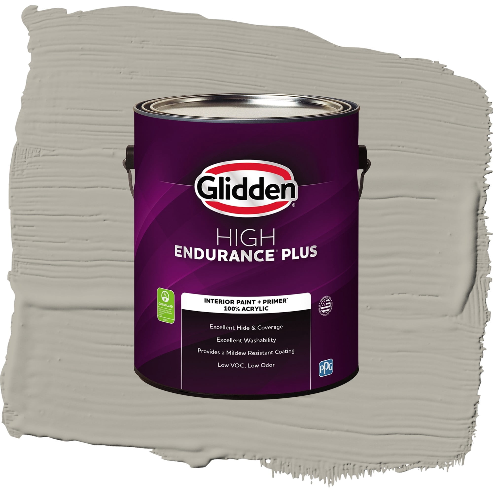 Glidden High Endurance Plus Boulder Creek Flat Interior Paint and Primer, 1 Gallon