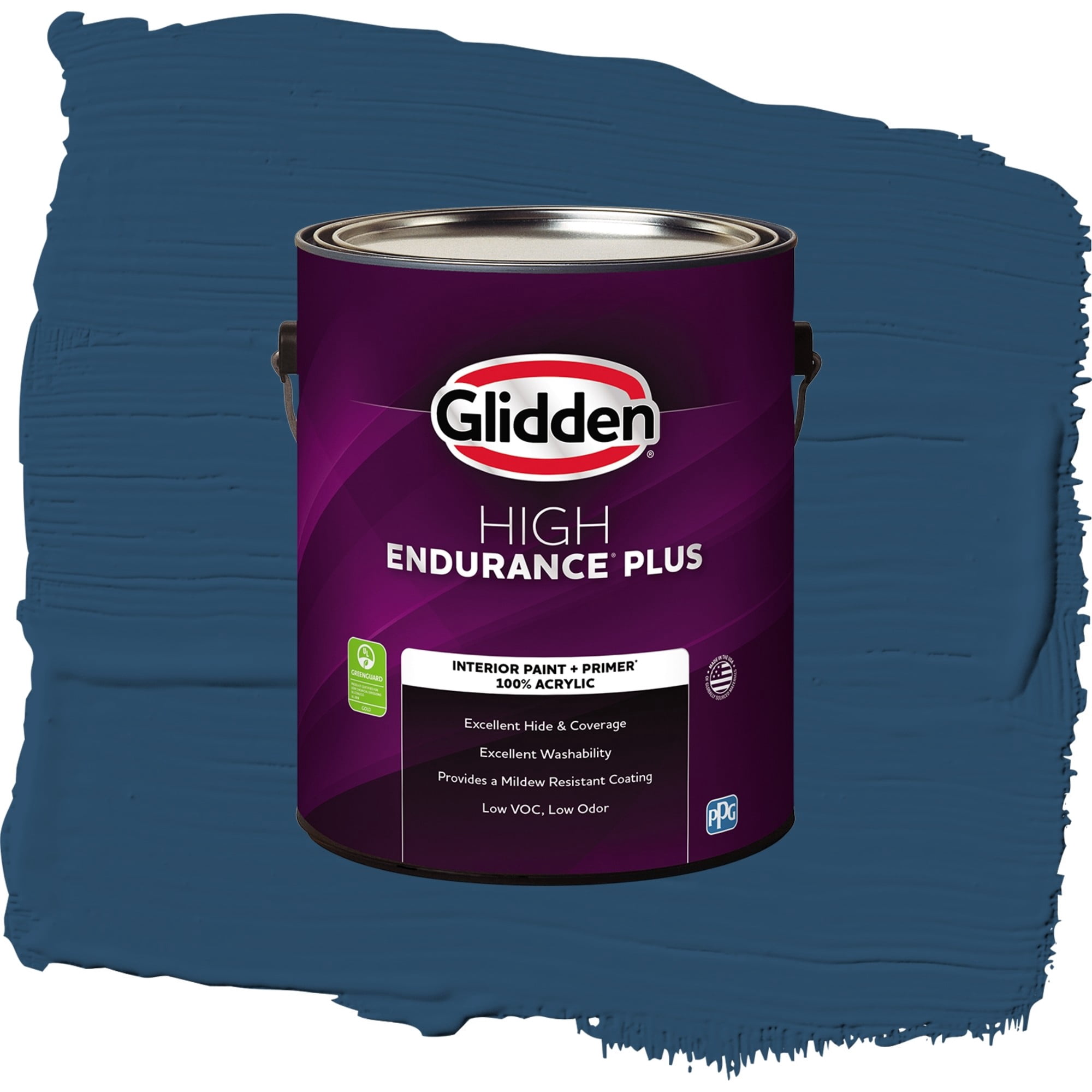 Glidden High Endurance Plus Celestial Blue Flat Interior Paint and Primer, 1 Gallon