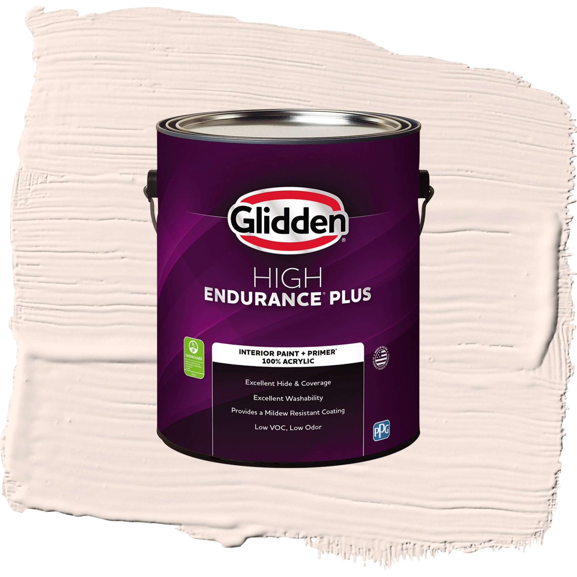 Glidden High Endurance Plus Champagne Ice Semi Gloss Interior Paint and Primer, 1 Gallon