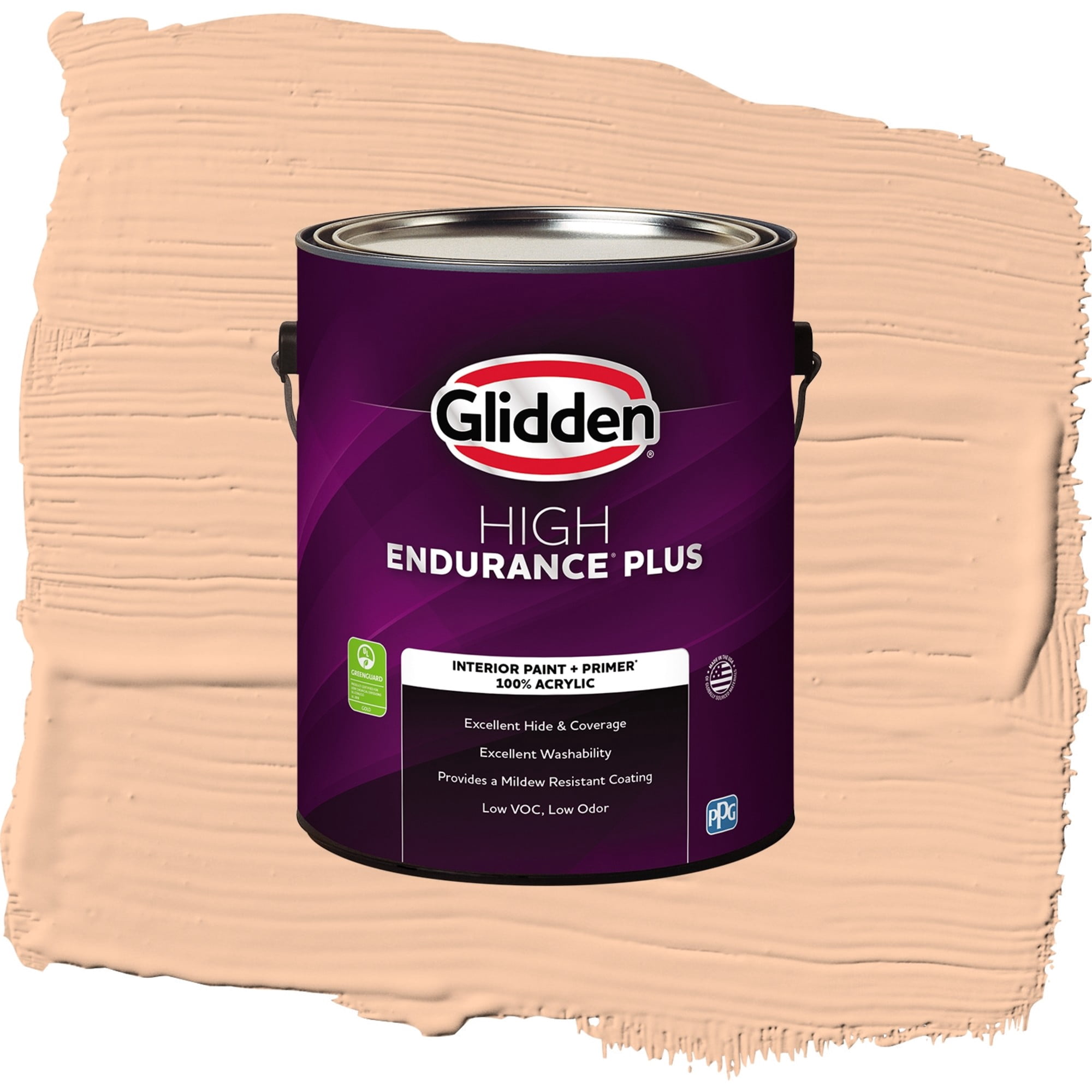 Glidden High Endurance Plus Citrus Sachet Flat Interior Paint and Primer, 1 Gallon