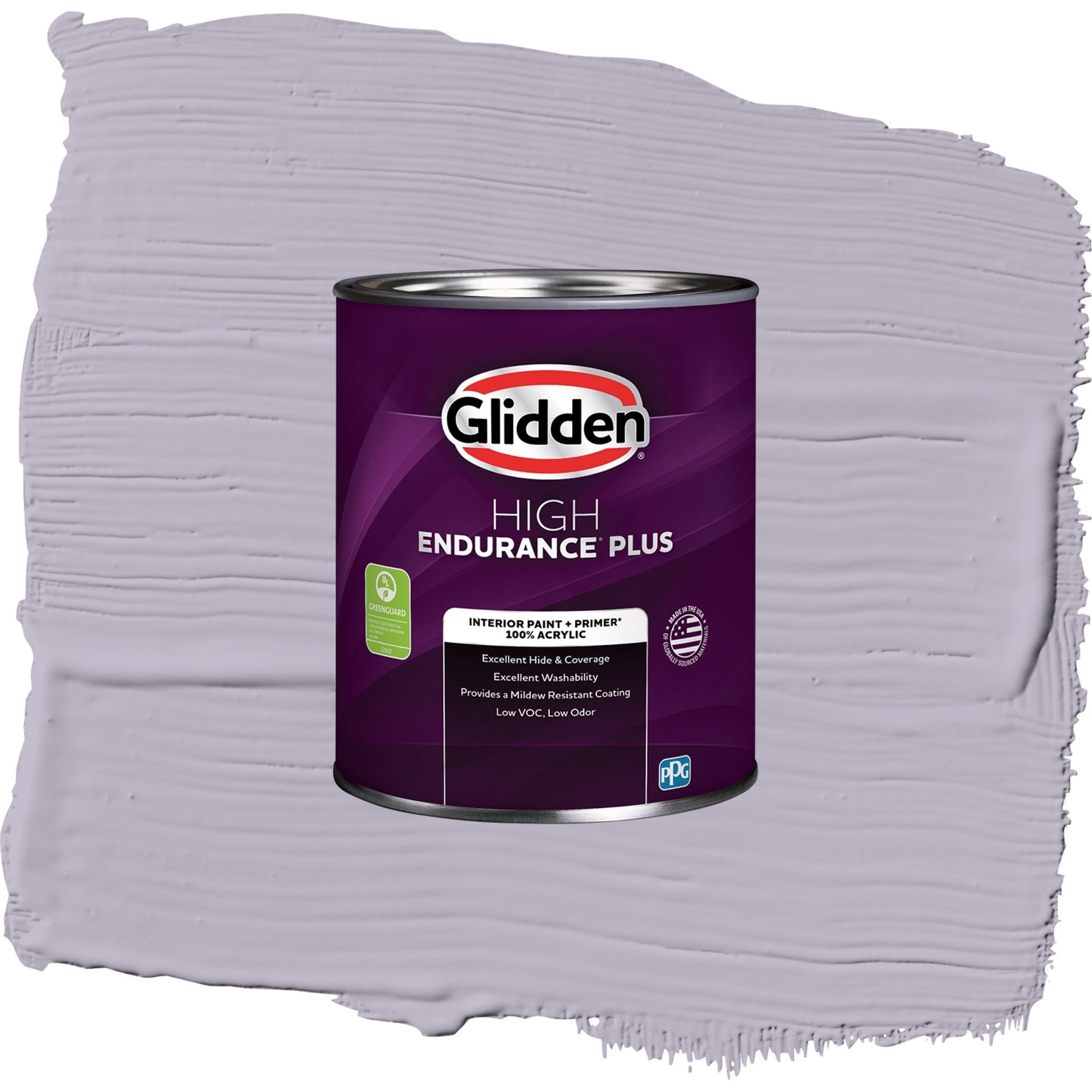 Glidden HEP Cloudberry / Purple, Eggshell Interior Paint with Primer, 1 Quart