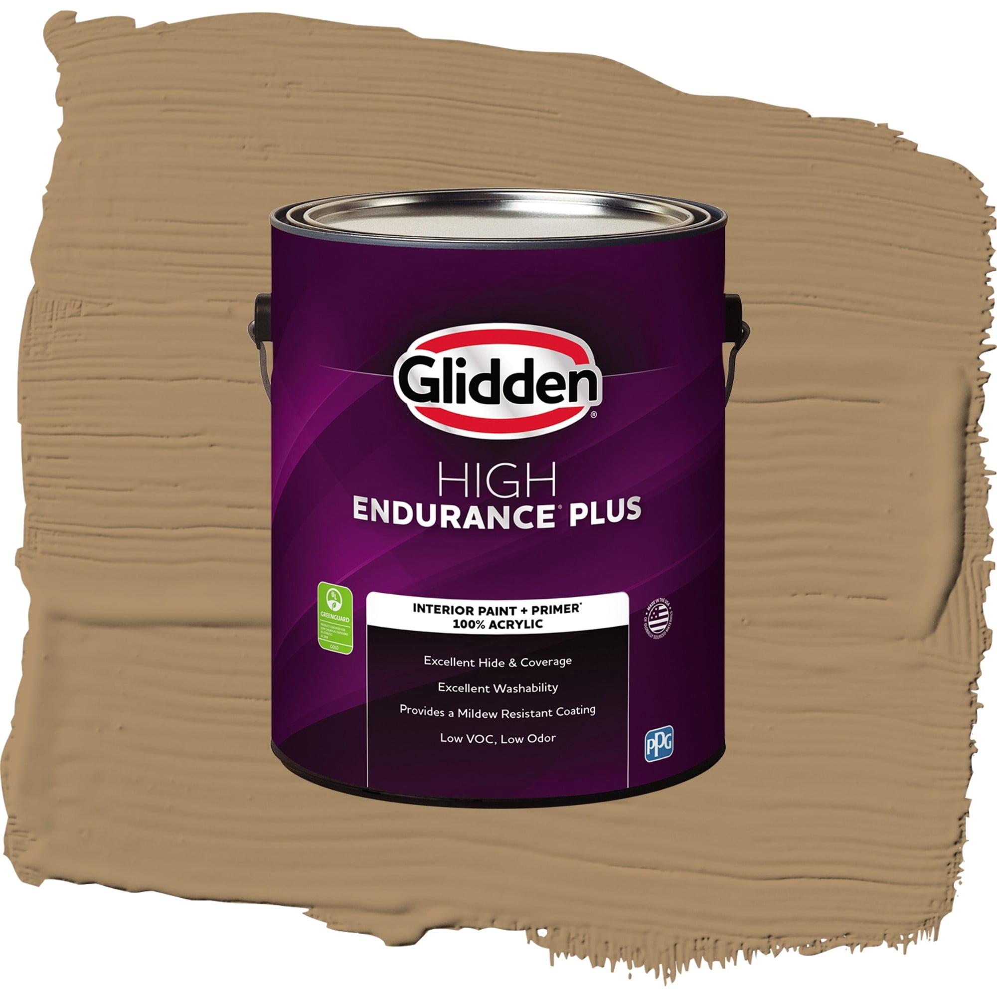 Glidden High Endurance Plus Coffee With Cream Eggshell Interior Paint and Primer, 1 Gallon