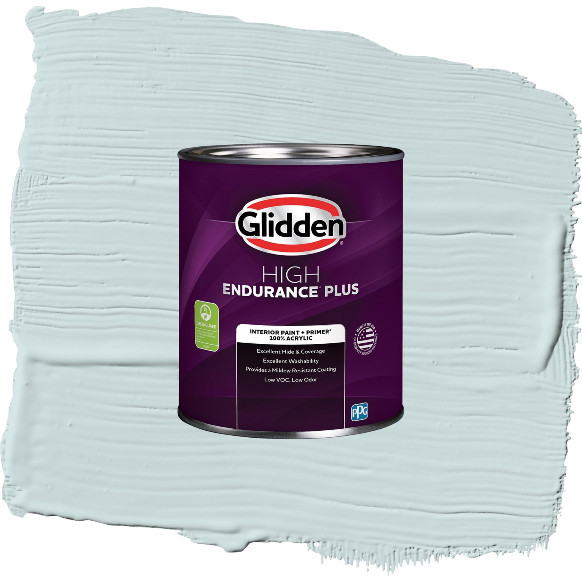 Glidden High Endurance Plus Cosmic Rays Flat Interior Paint and Primer, 1 Quart