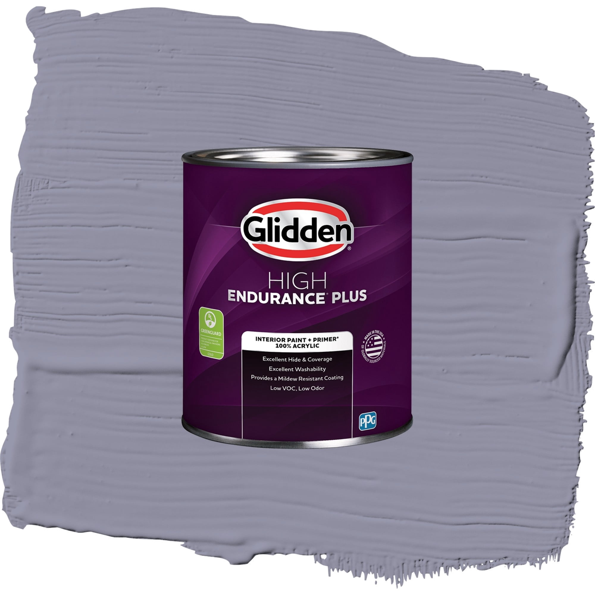 Glidden High Endurance Plus Cotton Flannel Flat Interior Paint and Primer, 1 Quart