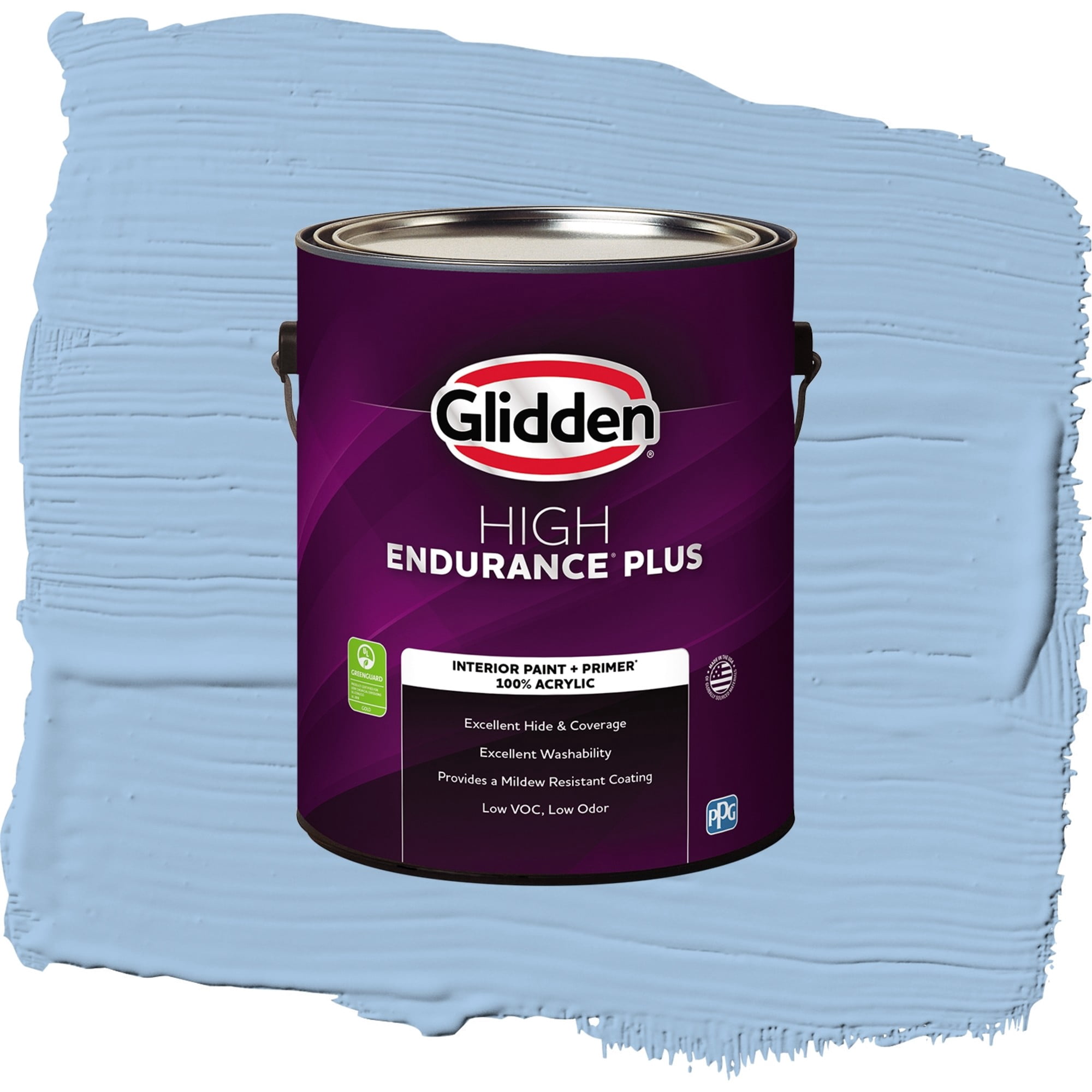 Glidden High Endurance Plus Everlasting Flat Interior Paint and Primer, 1 Gallon