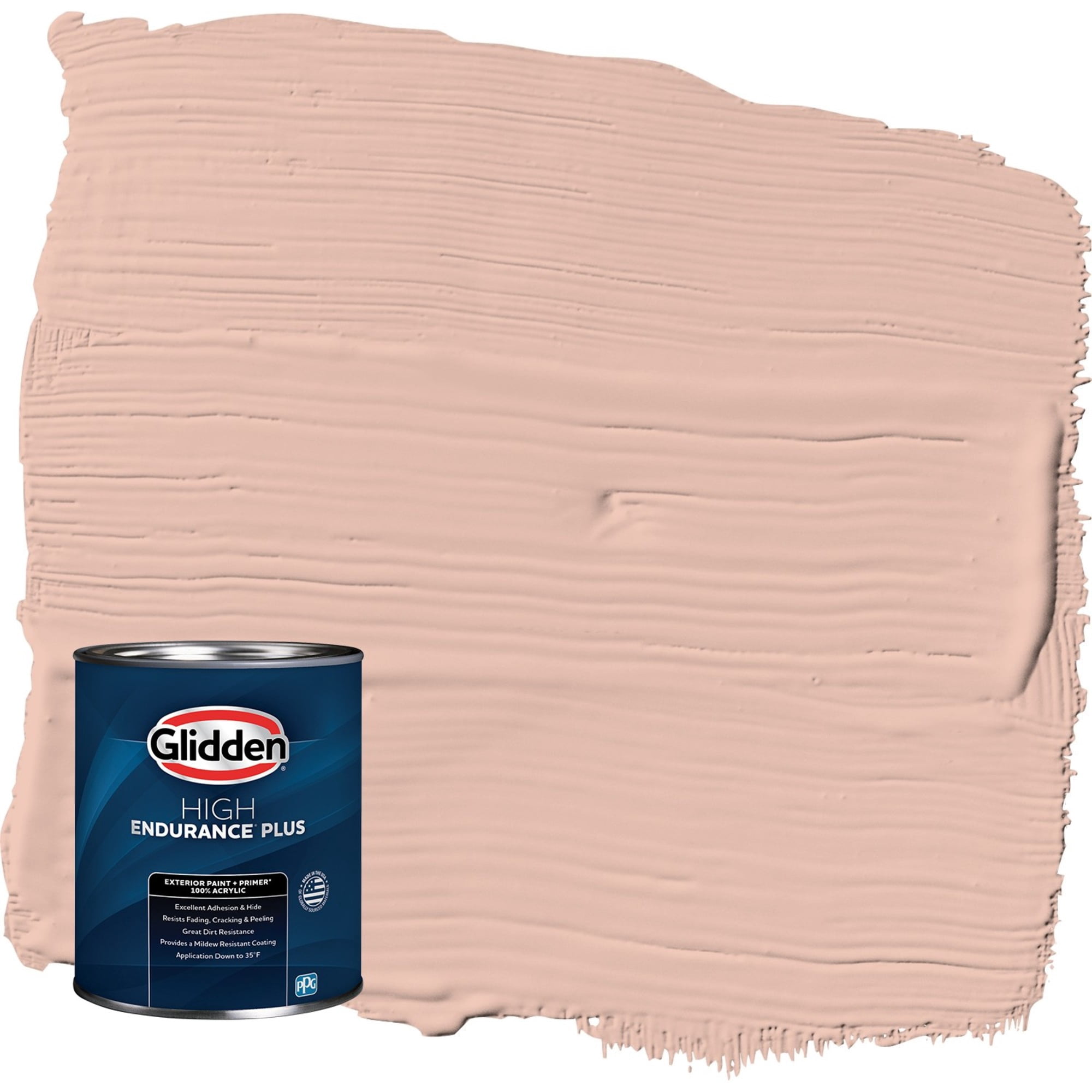 Glidden HEP Adorable / Orange Satin Exterior Paint with Primer, 1 Quart