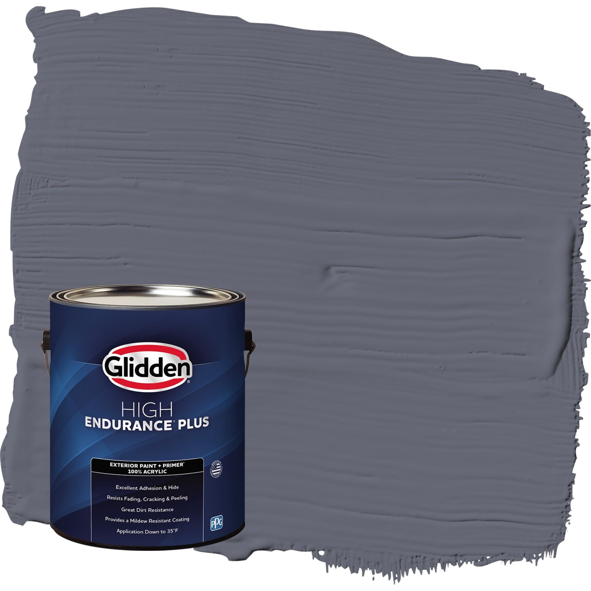 Glidden HEP Alley Cat / Purple Satin Exterior Paint with Primer, 1 Gallon