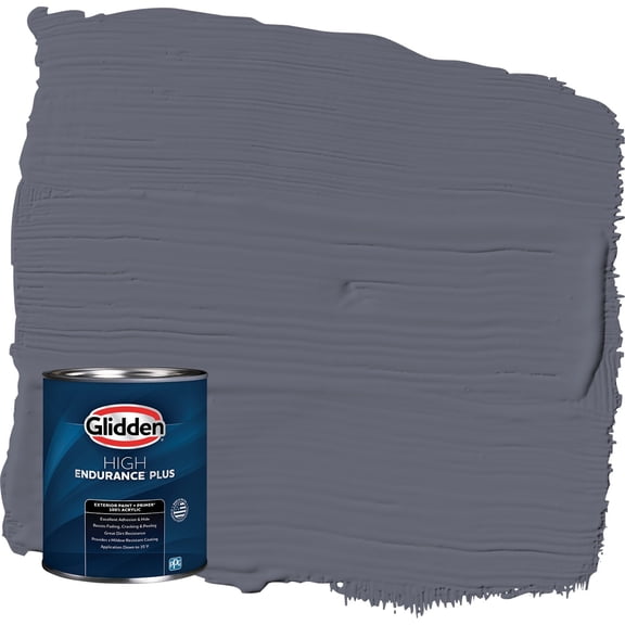 Glidden HEP Alley Cat / Purple Satin Exterior Paint with Primer, 1 Quart