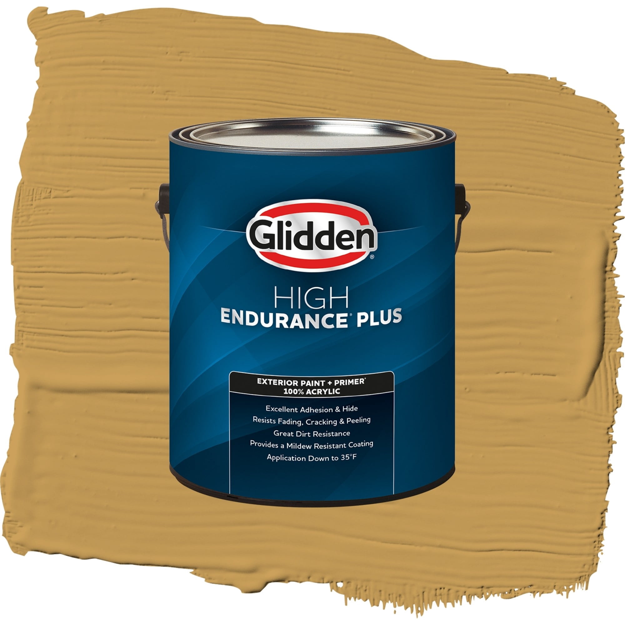 Glidden High Endurance Plus Amaretto Sours Satin Exterior Paint and Primer, 1 Gallon