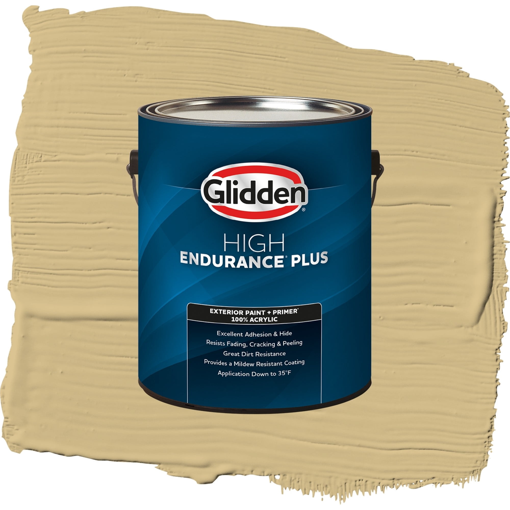 Glidden High Endurance Plus Appalachian Trail Flat Exterior Paint and Primer, 1 Gallon