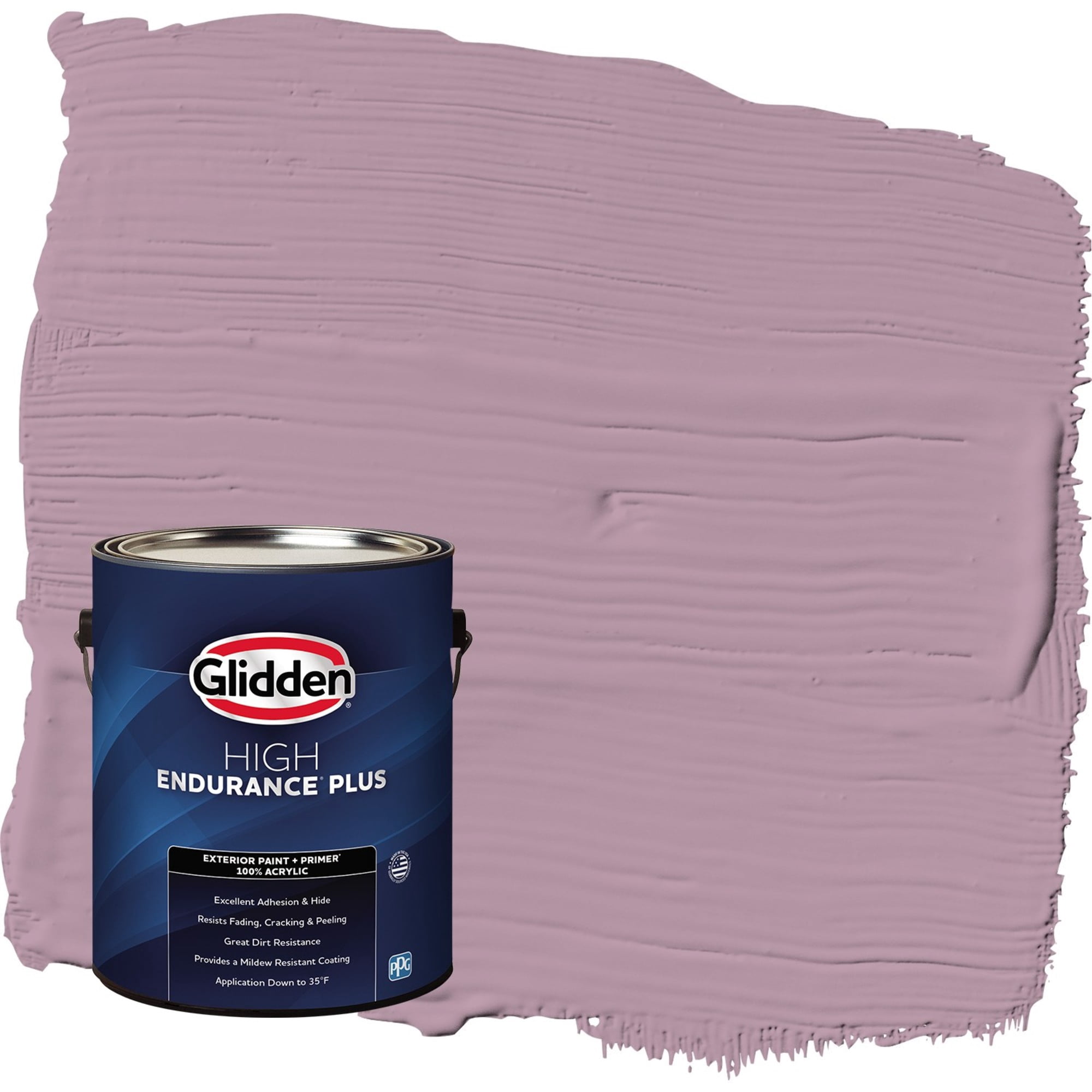 Glidden HEP Ashberry / Purple Satin Exterior Paint with Primer, 1 Gallon