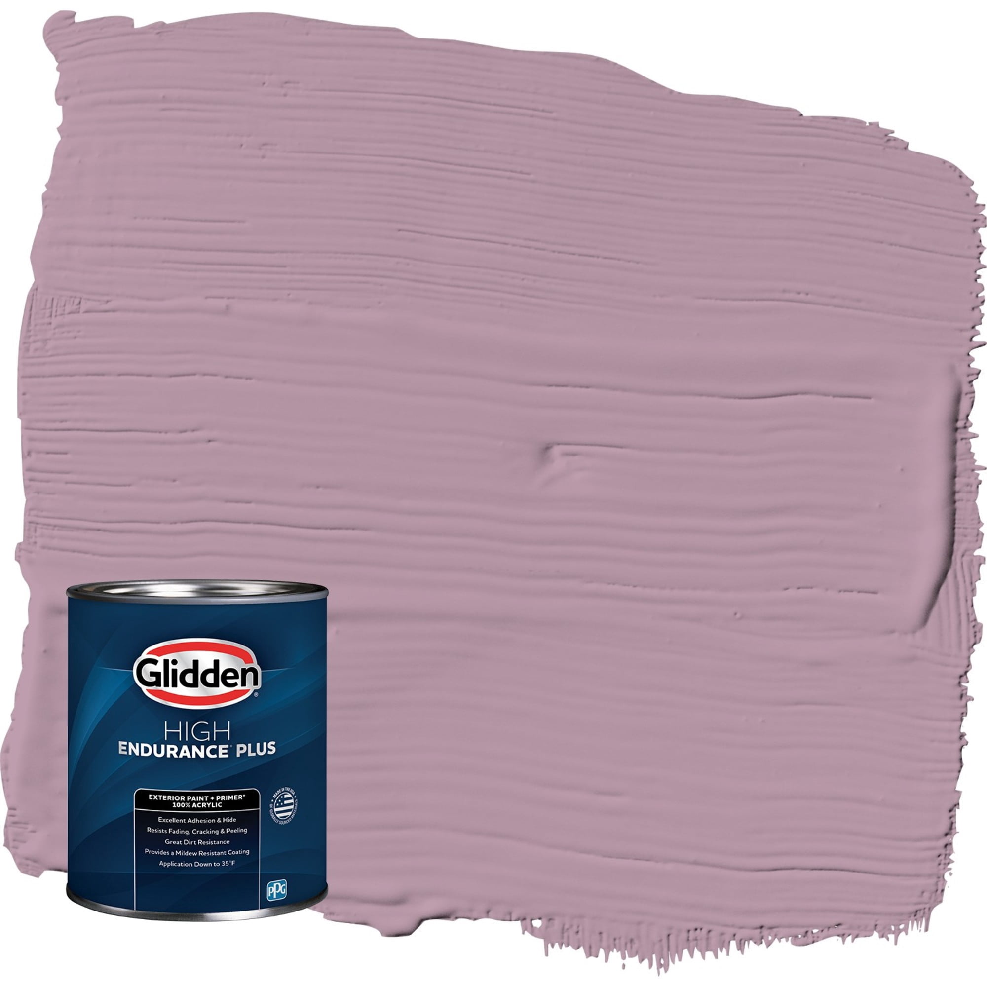 Glidden HEP Ashberry / Purple Semi-Gloss Exterior Paint with Primer, 1 Quart
