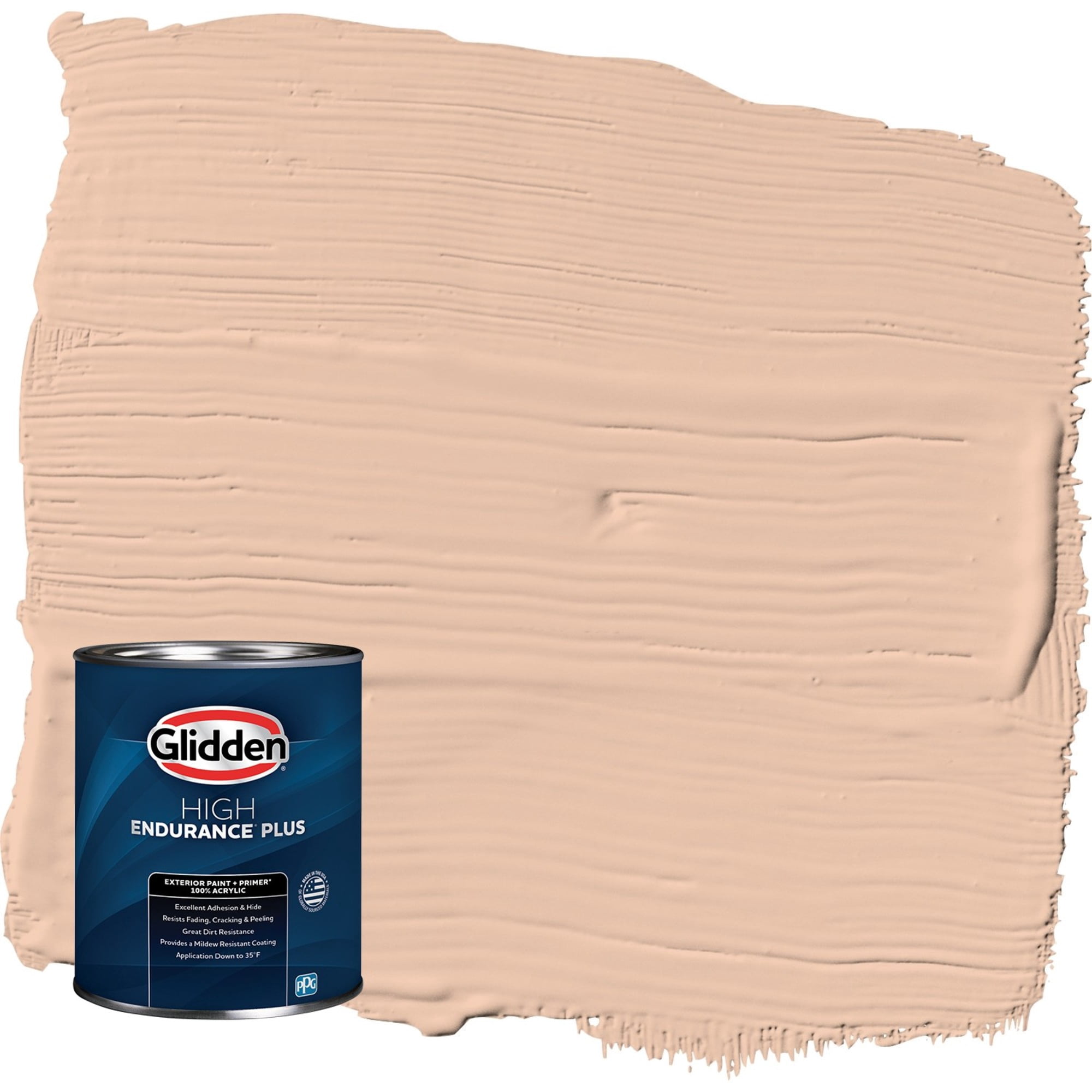 Glidden HEP Beach Vibes / Orange Satin Exterior Paint with Primer, 1 Quart