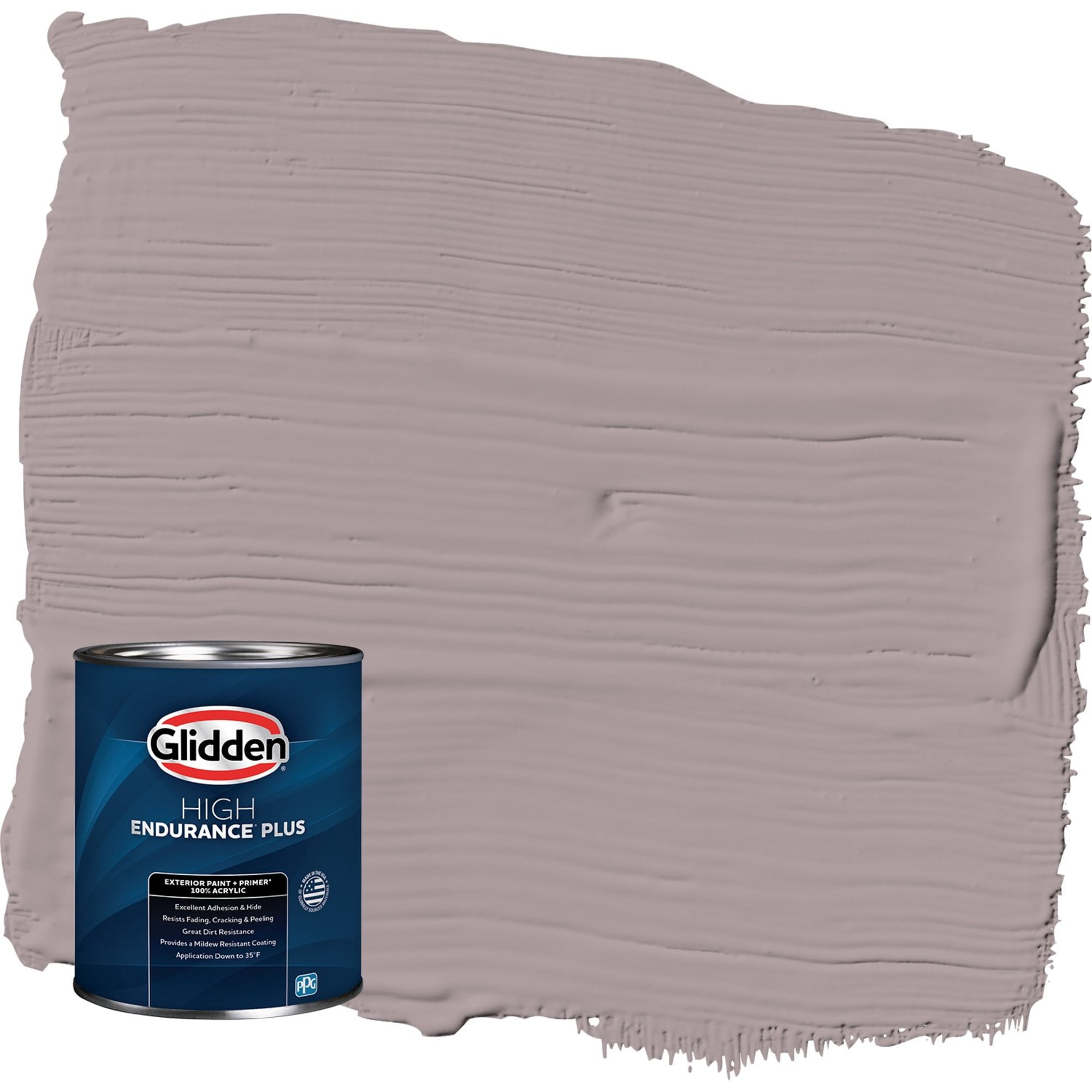 Glidden HEP Coffee Custard / Purple Satin Exterior Paint with Primer, 1 Quart