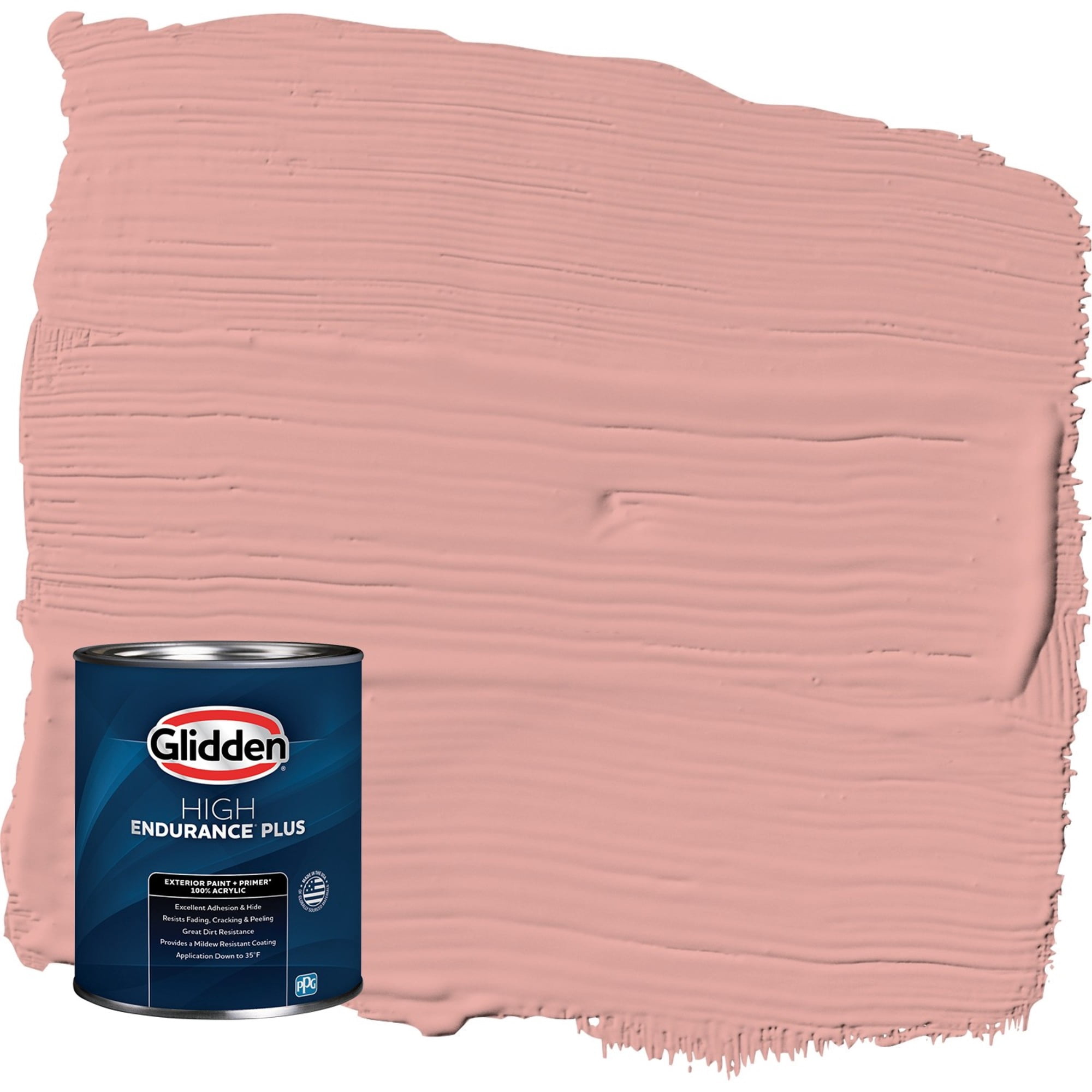Glidden HEP Coral Cove / Orange Semi-Gloss Exterior Paint with Primer, 1 Quart