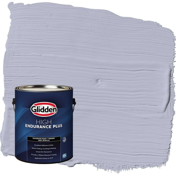 Glidden HEP Cosmic / Purple Satin Exterior Paint with Primer, 1 Gallon