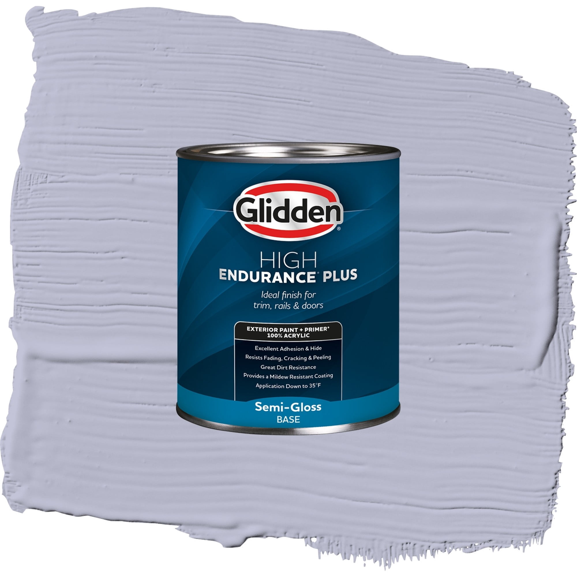 Glidden High Endurance Plus Cosmic Semi Gloss Exterior Paint and Primer, 1 Quart