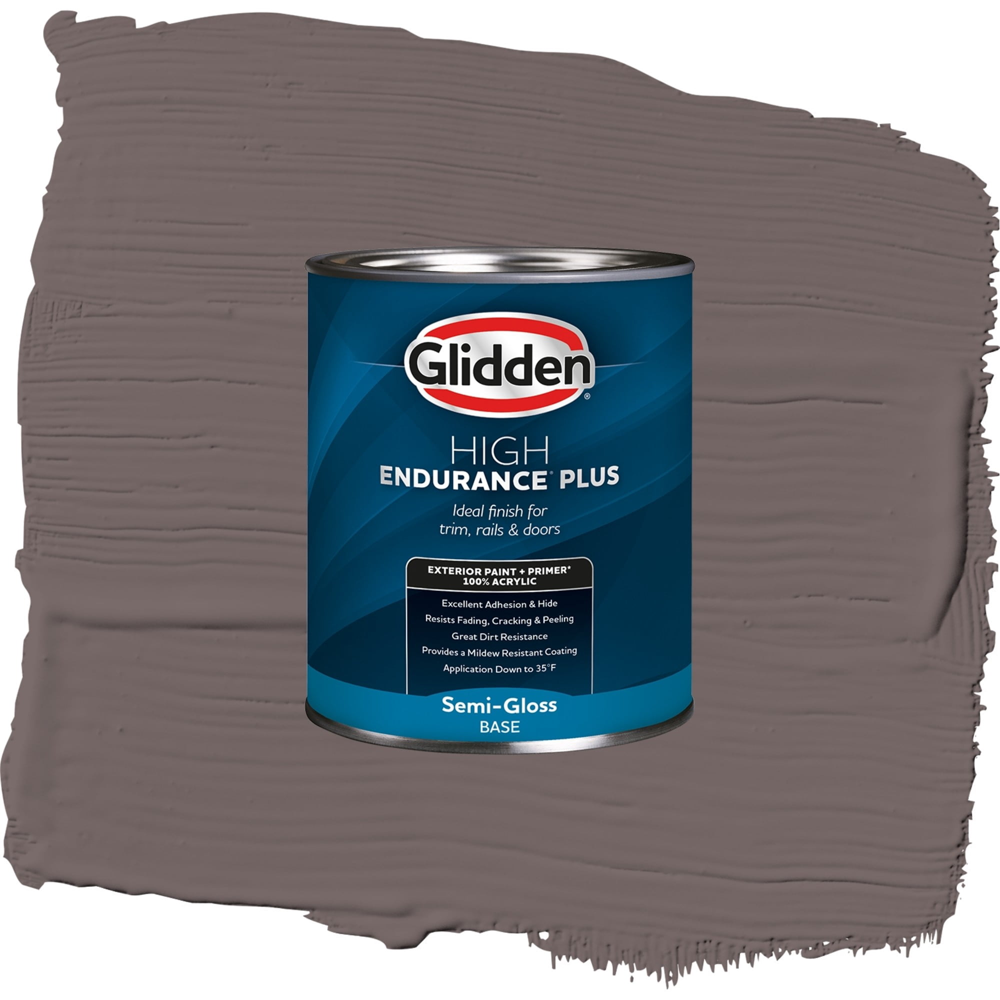 Glidden High Endurance Plus Eagle Eye Satin Exterior Paint and Primer, 1 Quart